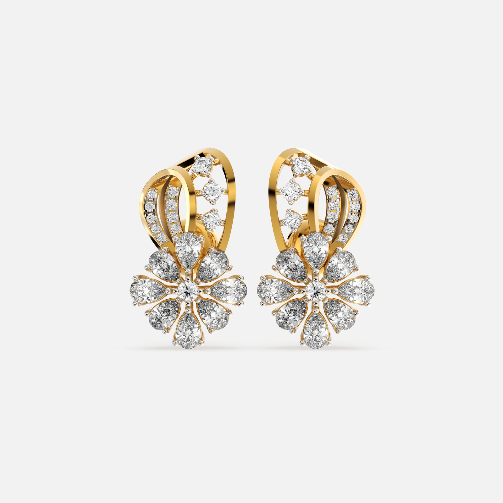 Lunara Bloom Diamond Earrings