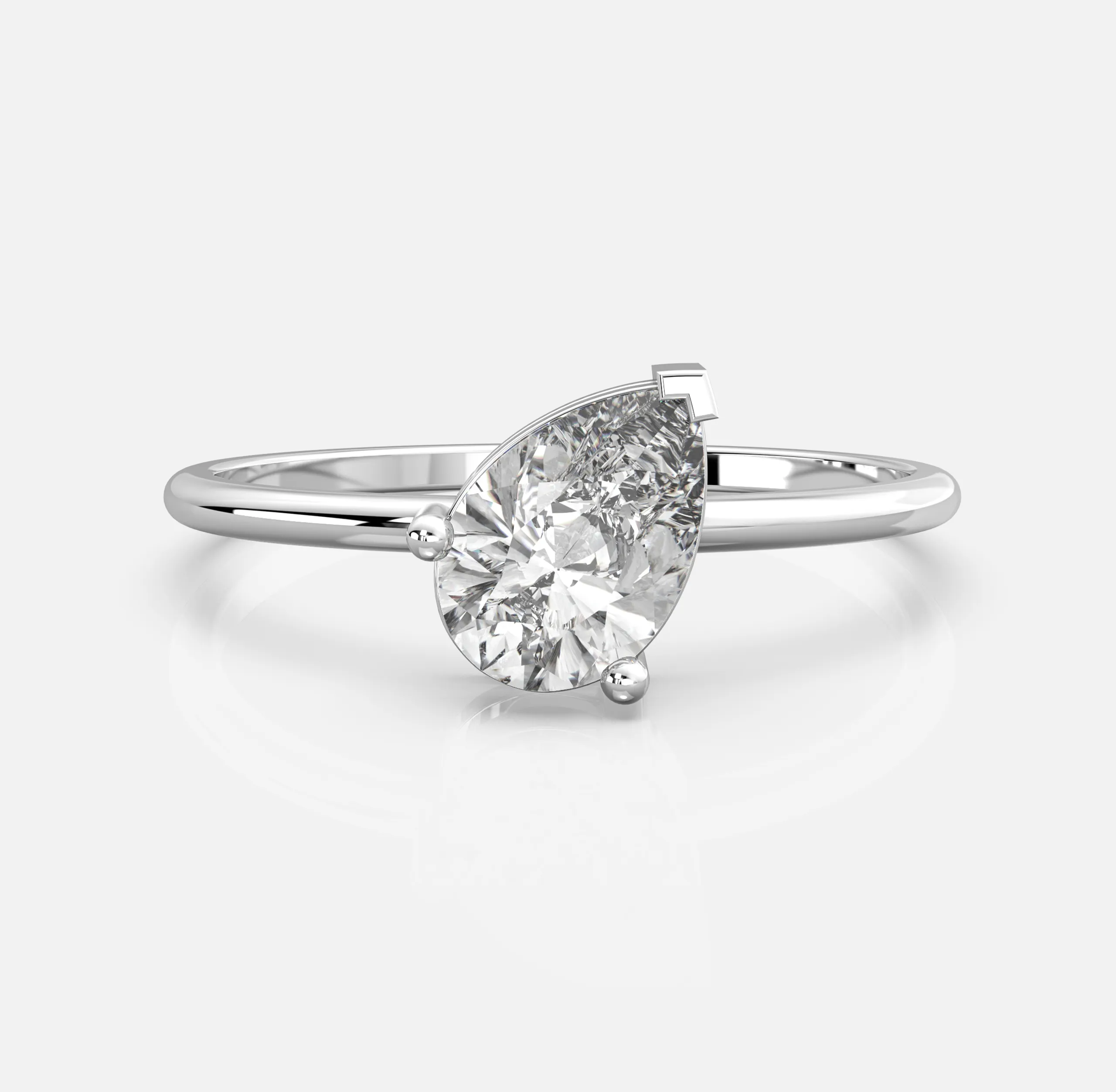 Luna Pear Diamond Ring