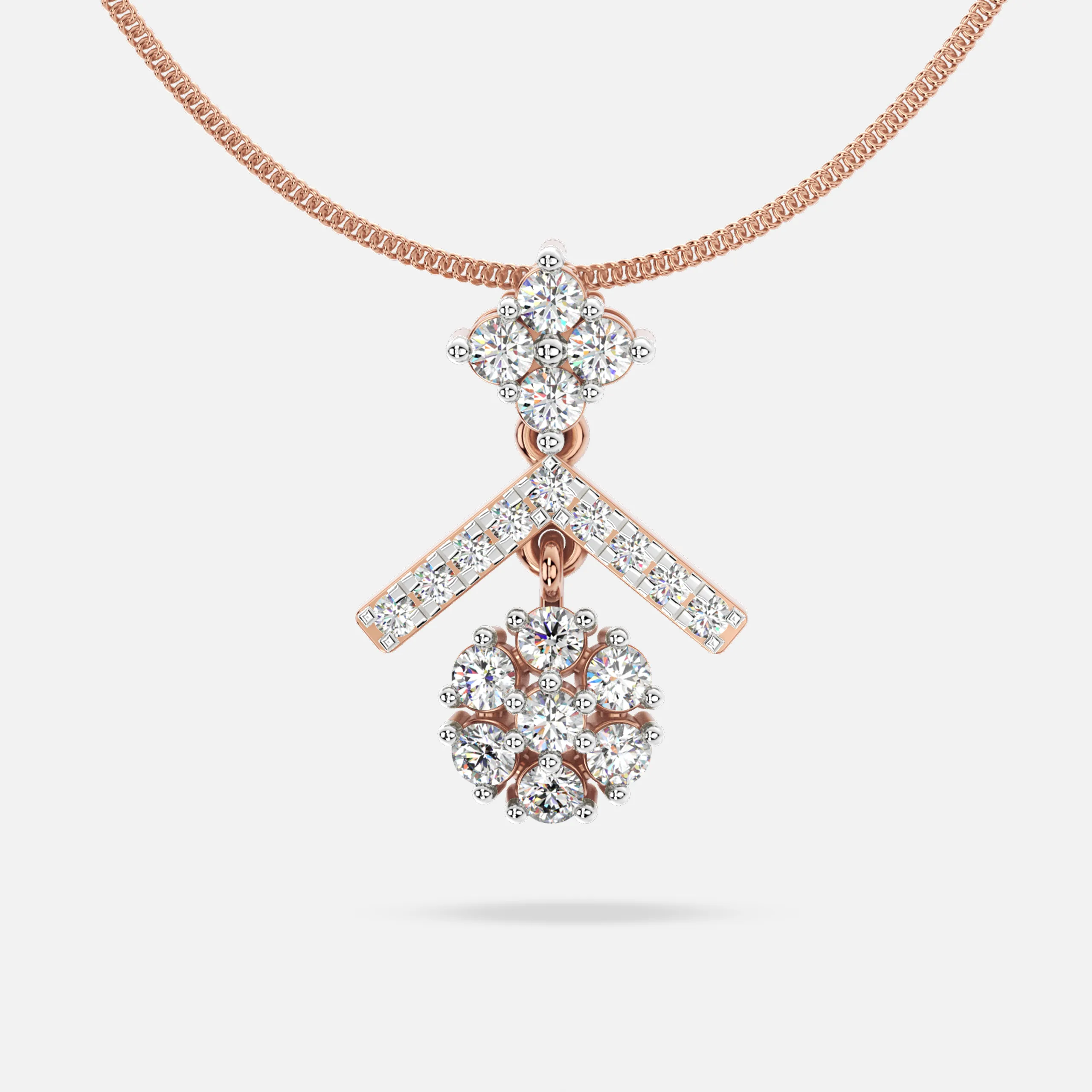Victorian Grace Diamond Pendant