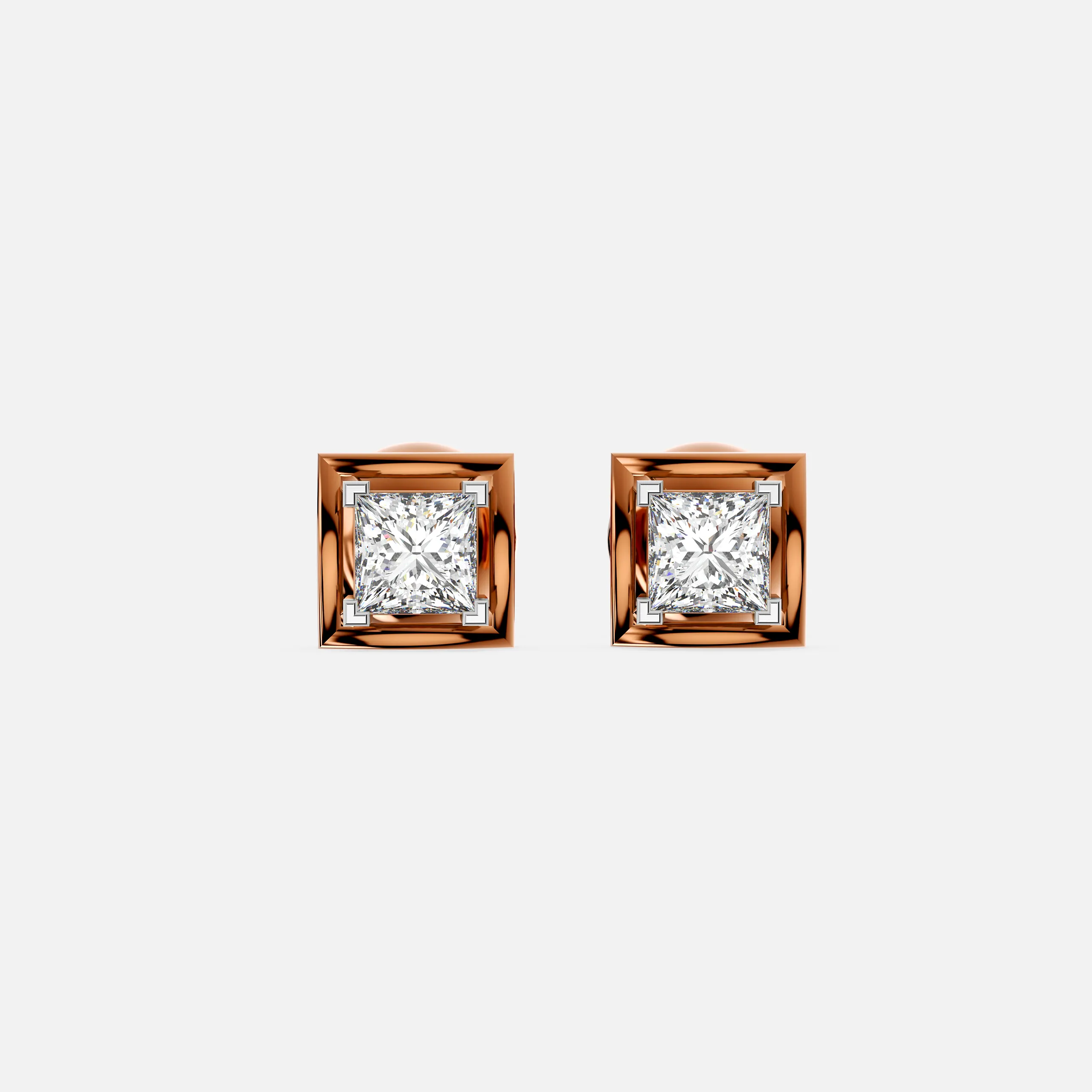 Radiant Prism Diamond Earring