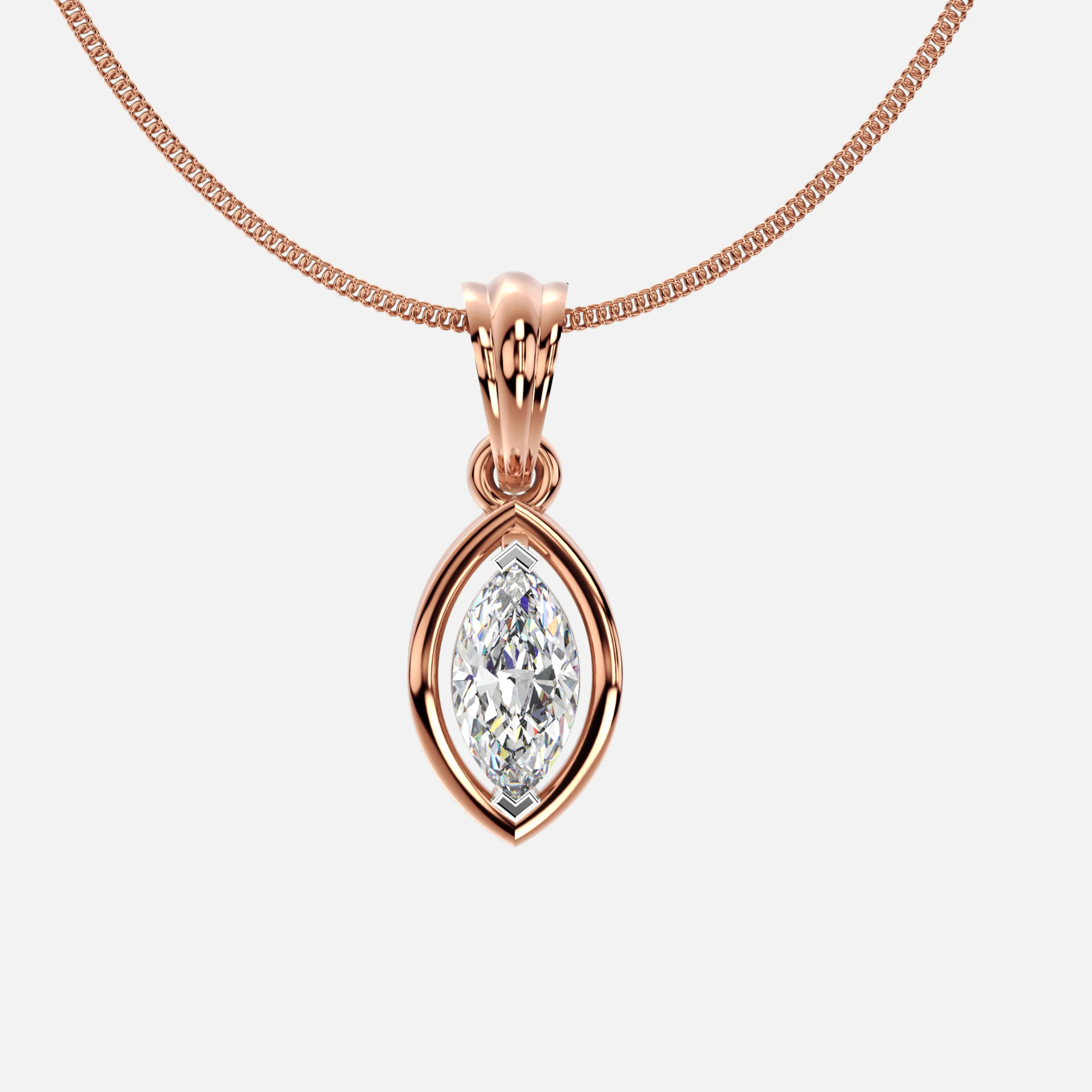 Marquise Elegance Diamond Pendant