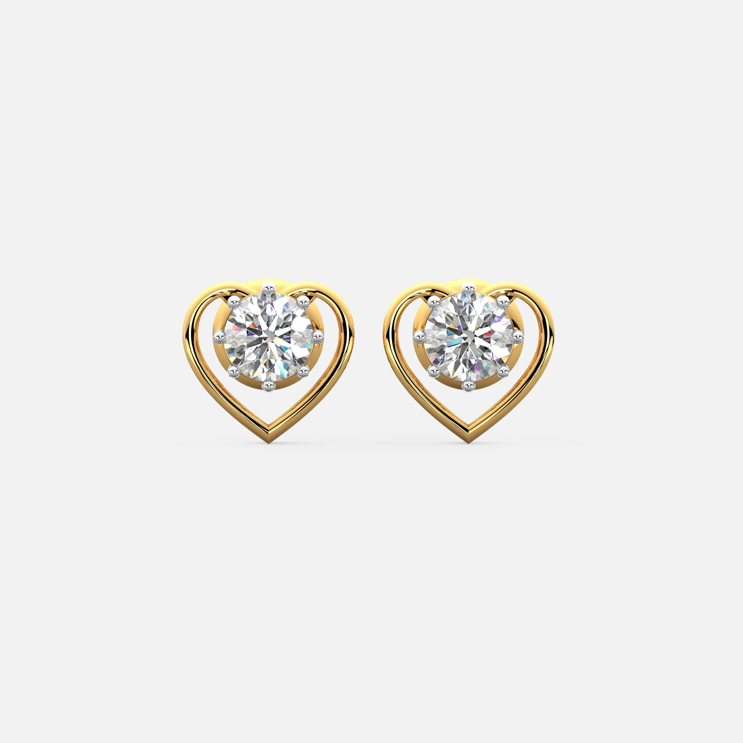 Heart Embrace Diamond Earrings