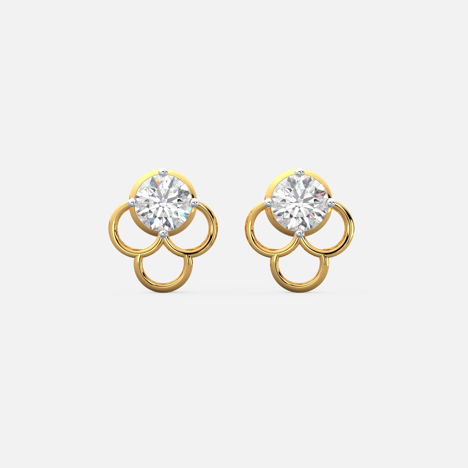 Lustre Loop Diamond Earrings