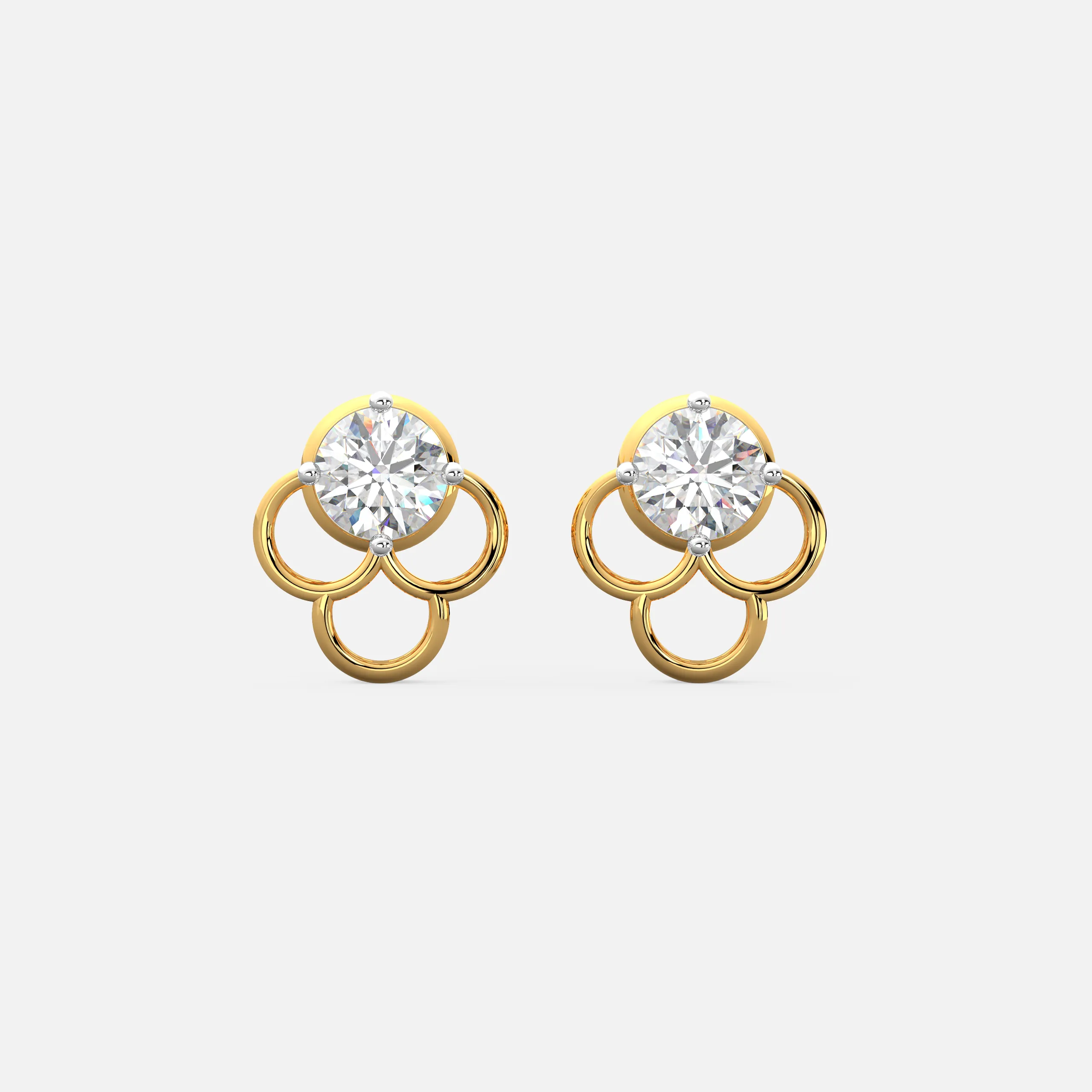 Lustre Loop Diamond Earrings