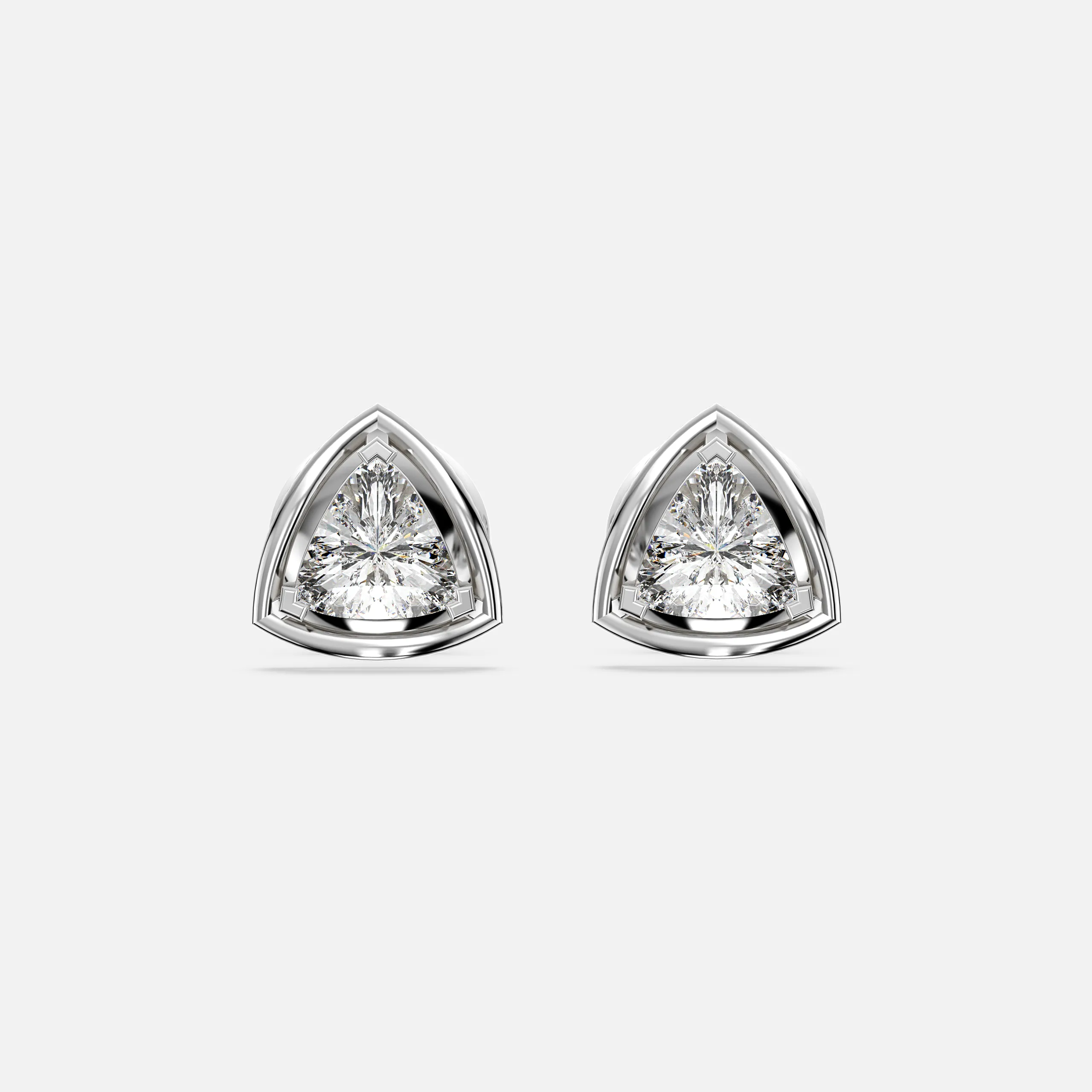 Radiant Shield Diamond Earring