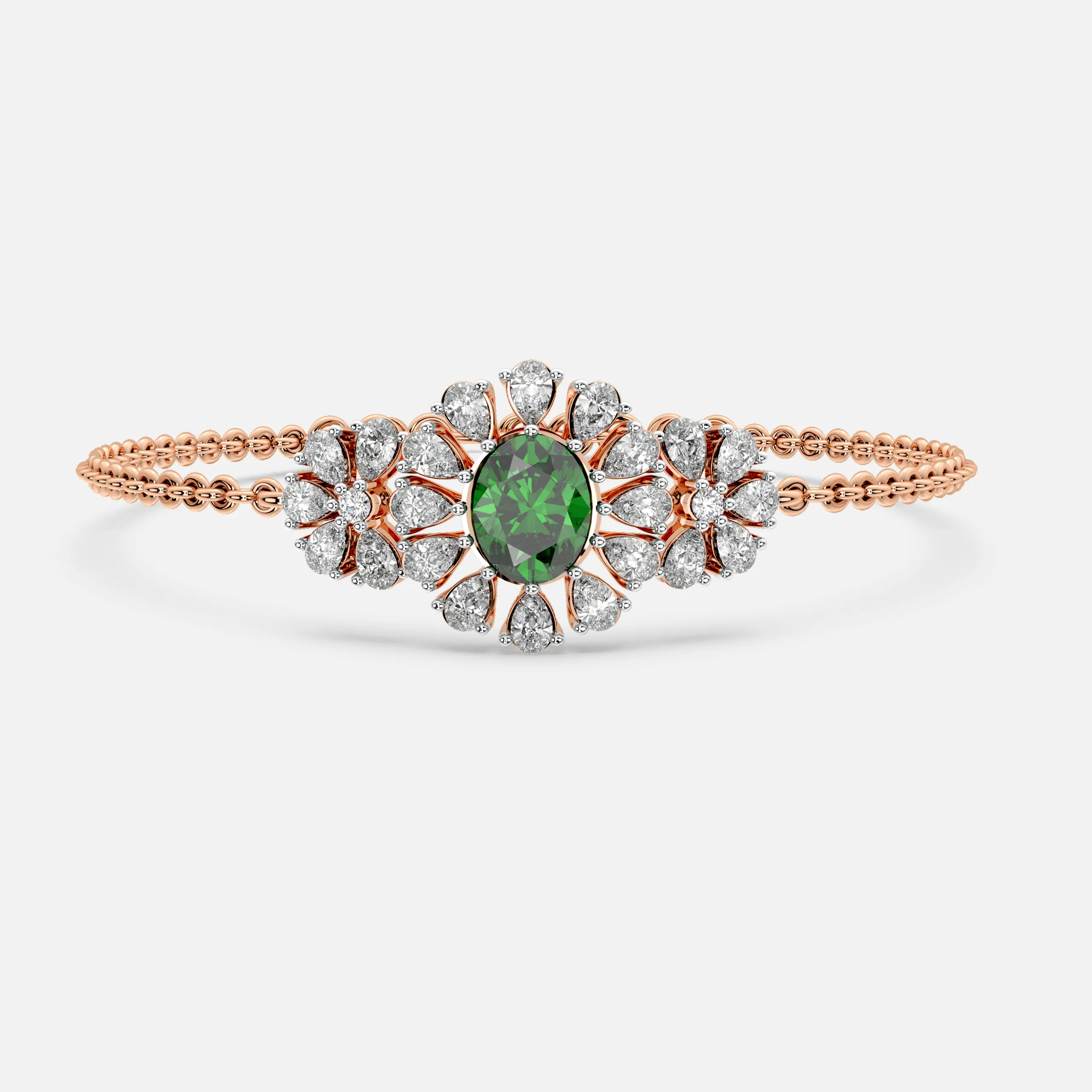 Emerald Bloom Bracelet