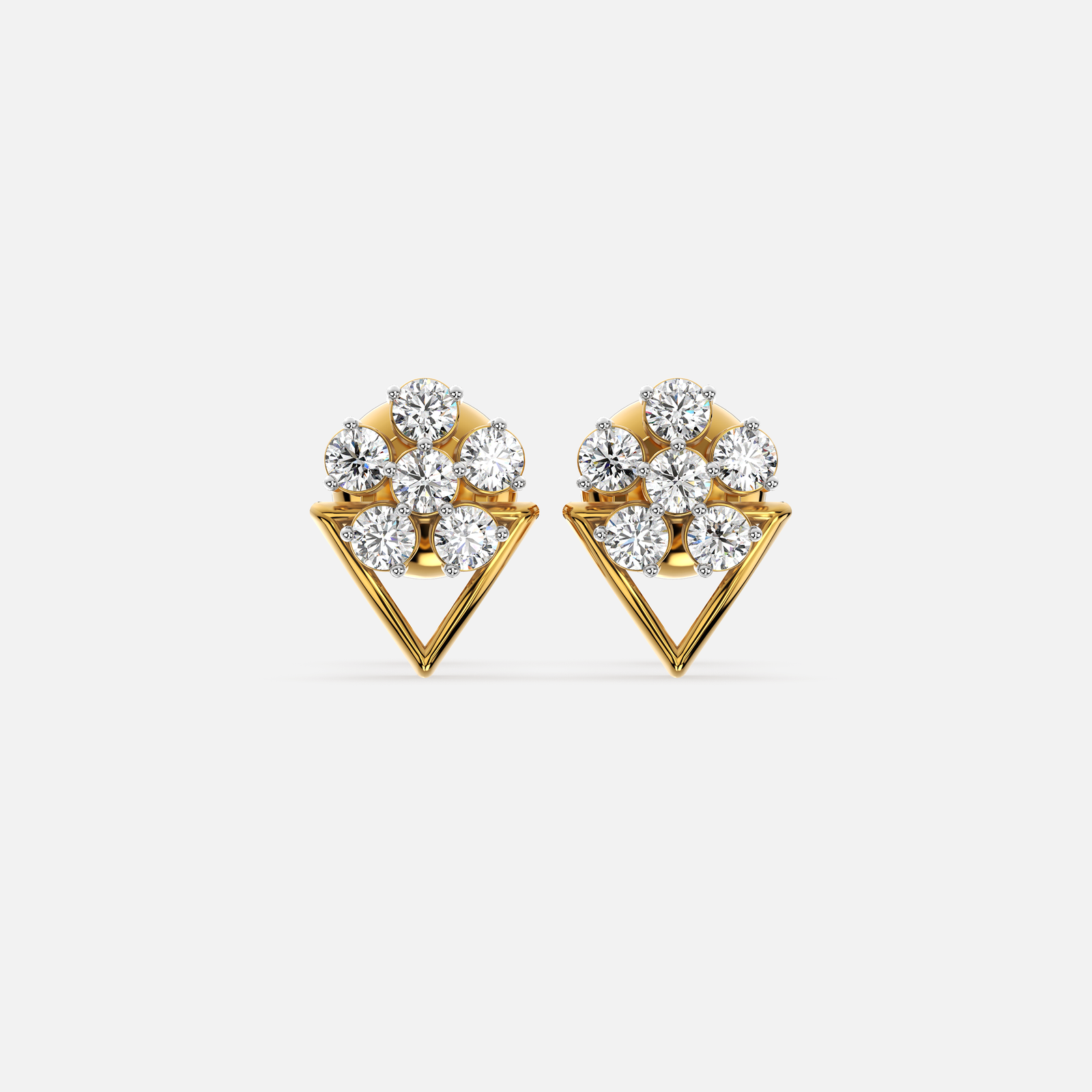 Ascent Diamond Cluster Earring