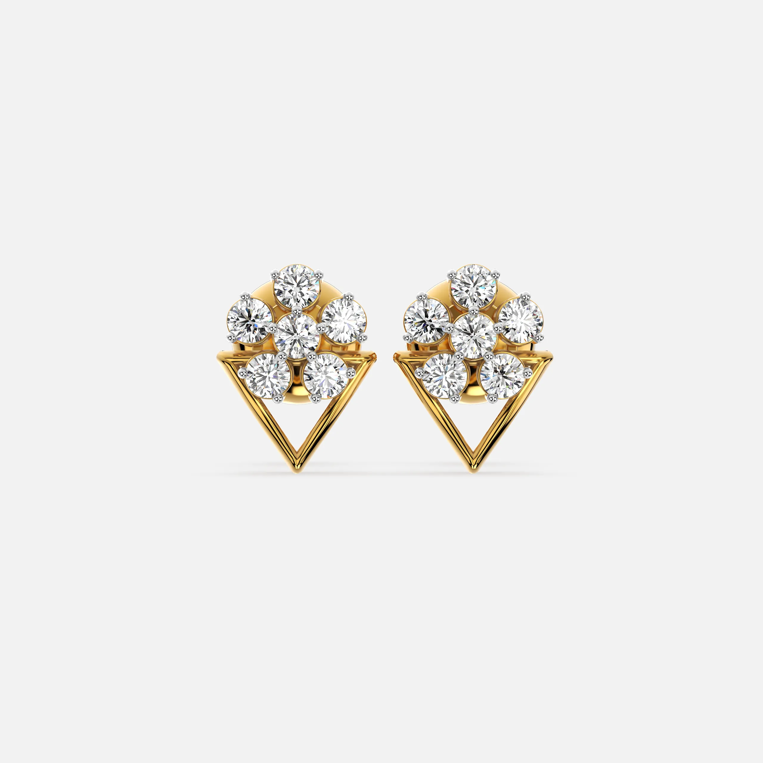 Ascent Diamond Cluster Earring