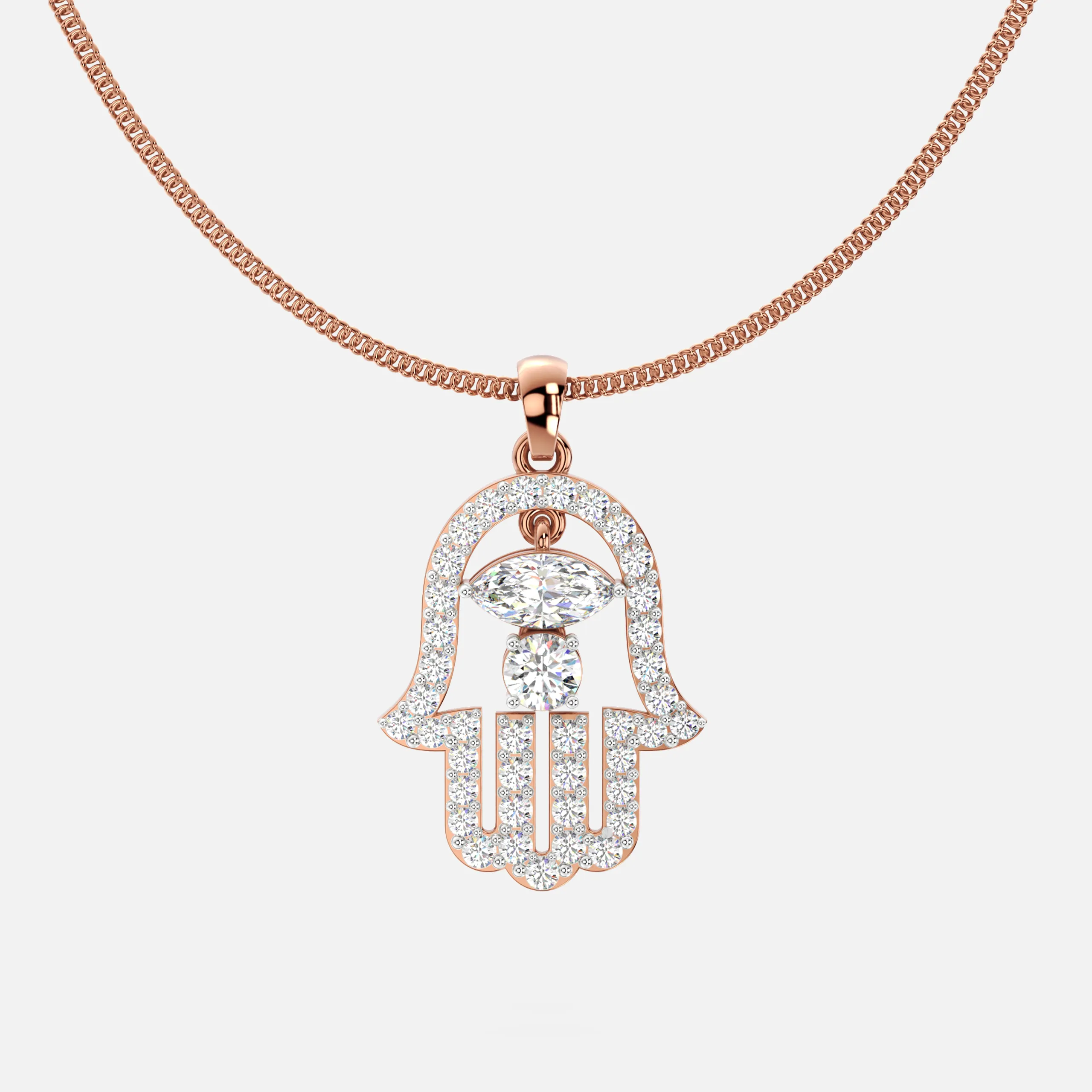 Heavenly Palm Diamond Pendant