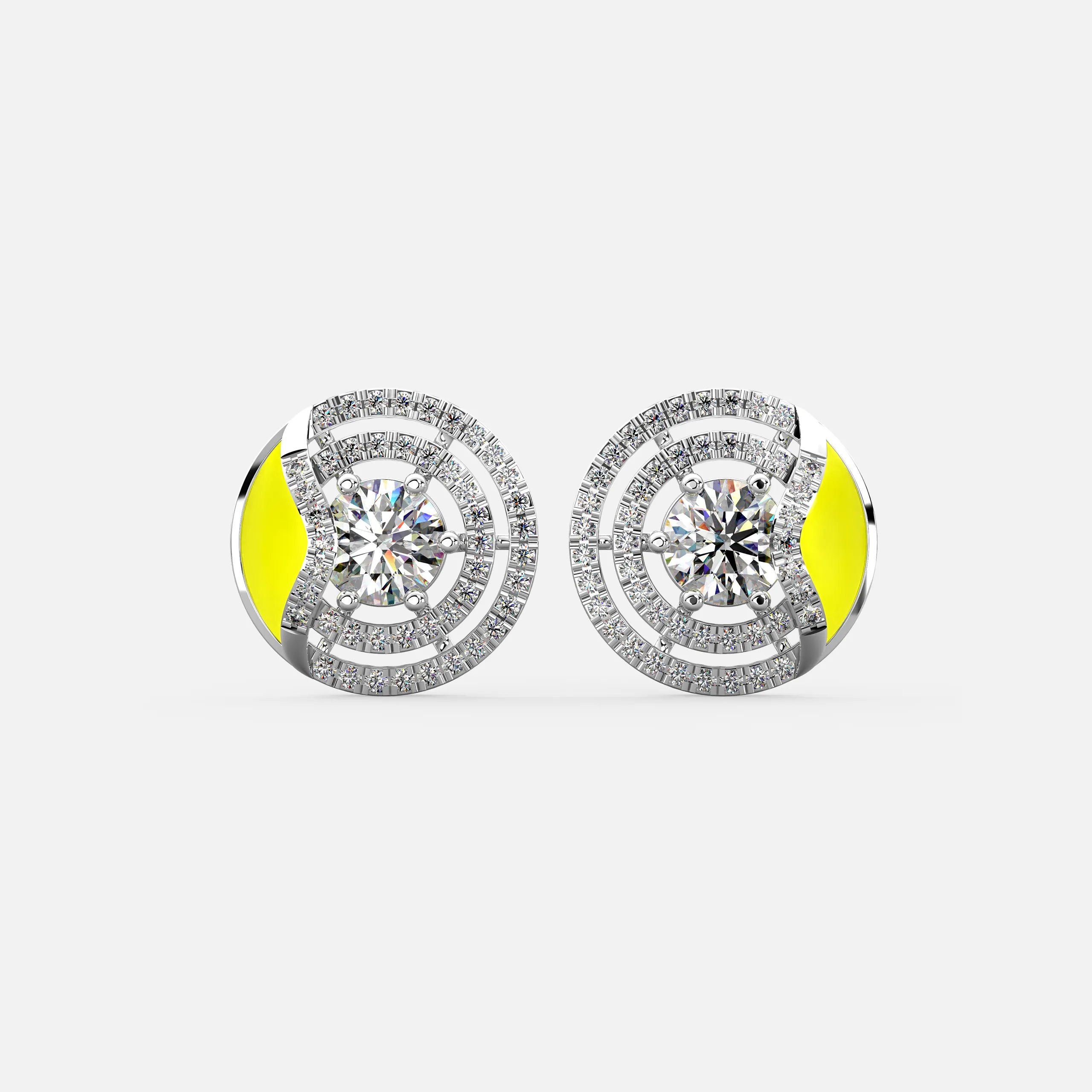 Solar Radiance Diamond Earrings