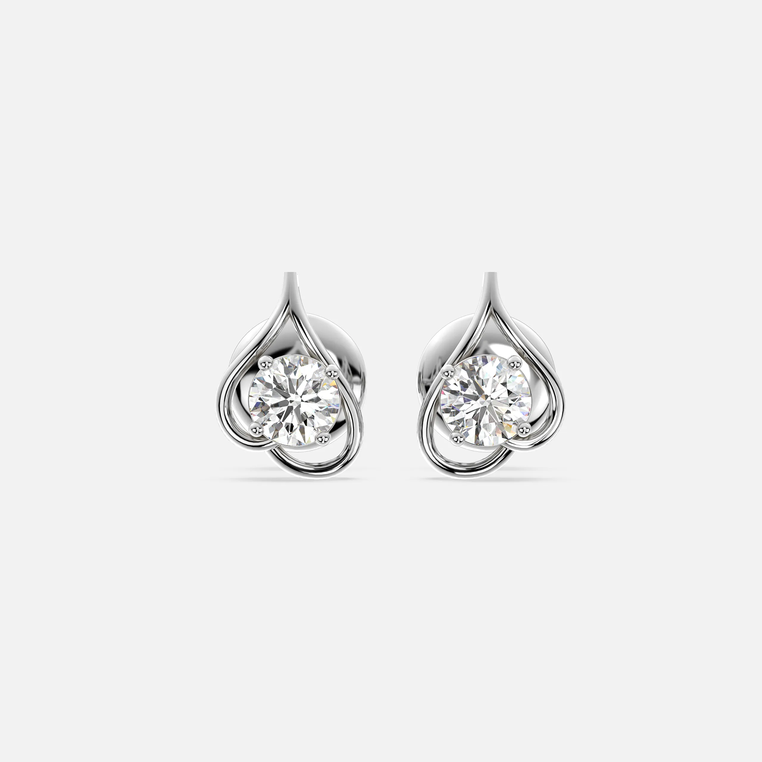 Luminous Loop Diamond Earring