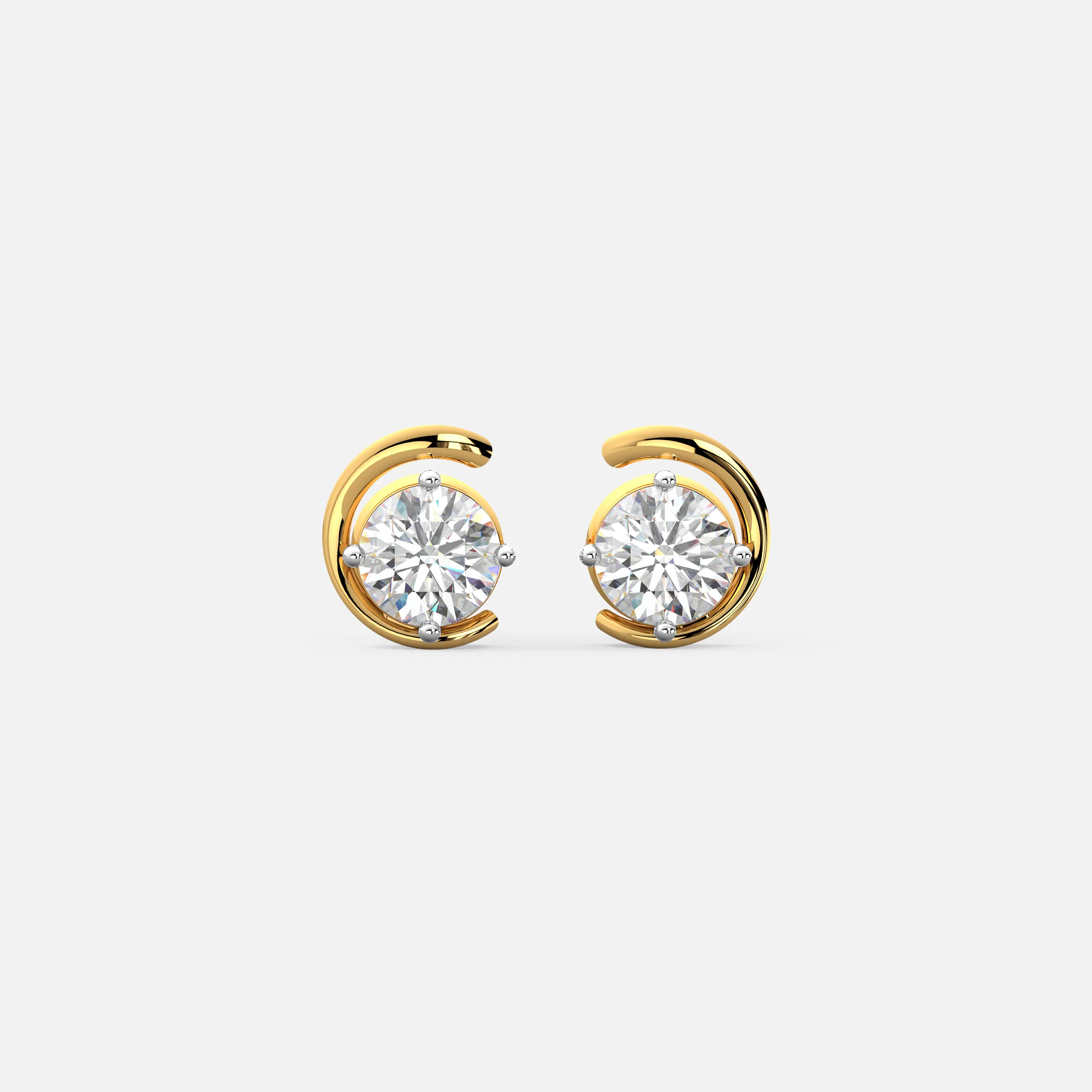 Aura Curl Diamond Earrings