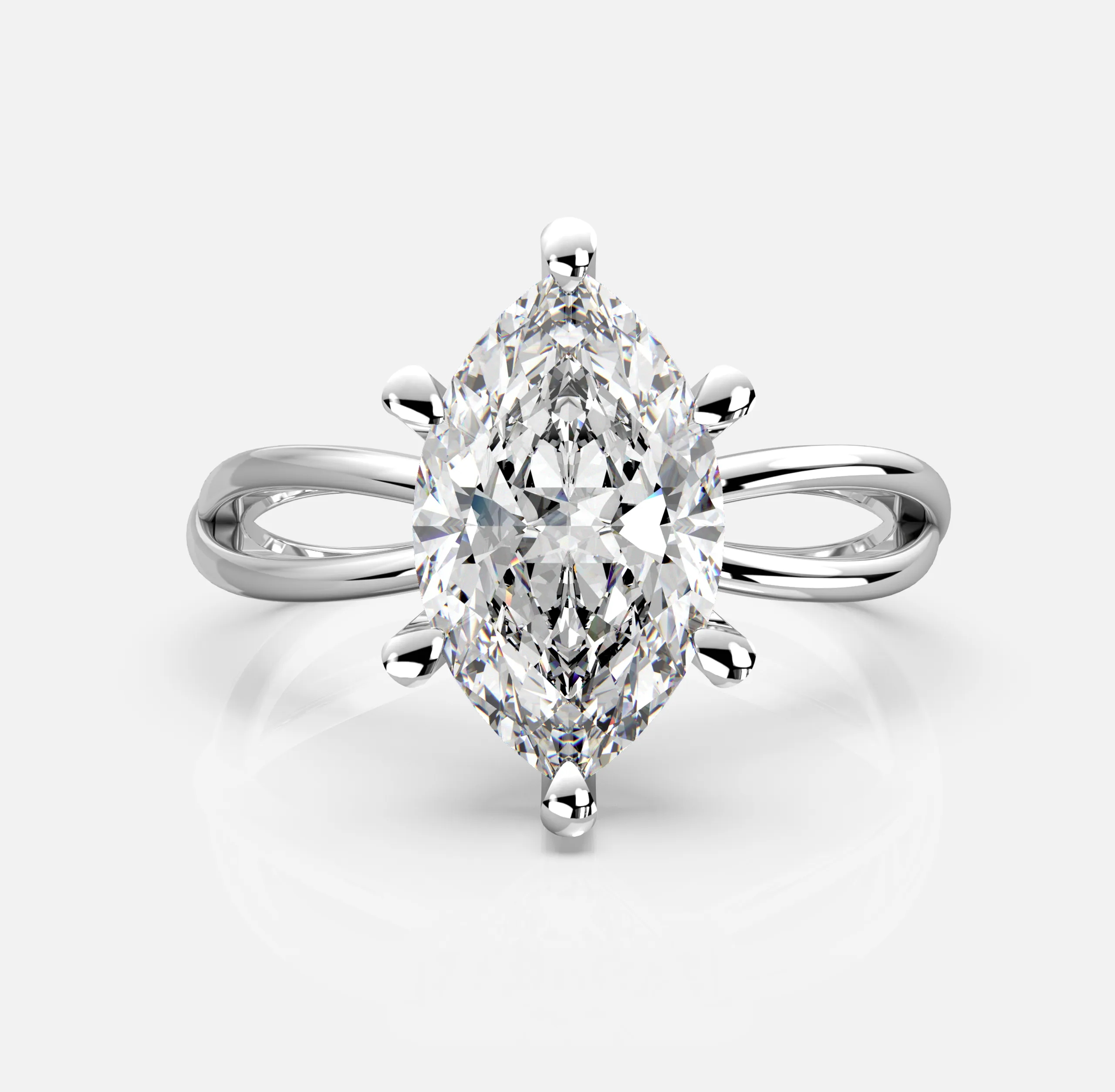 Graceleaf Marquise Ring