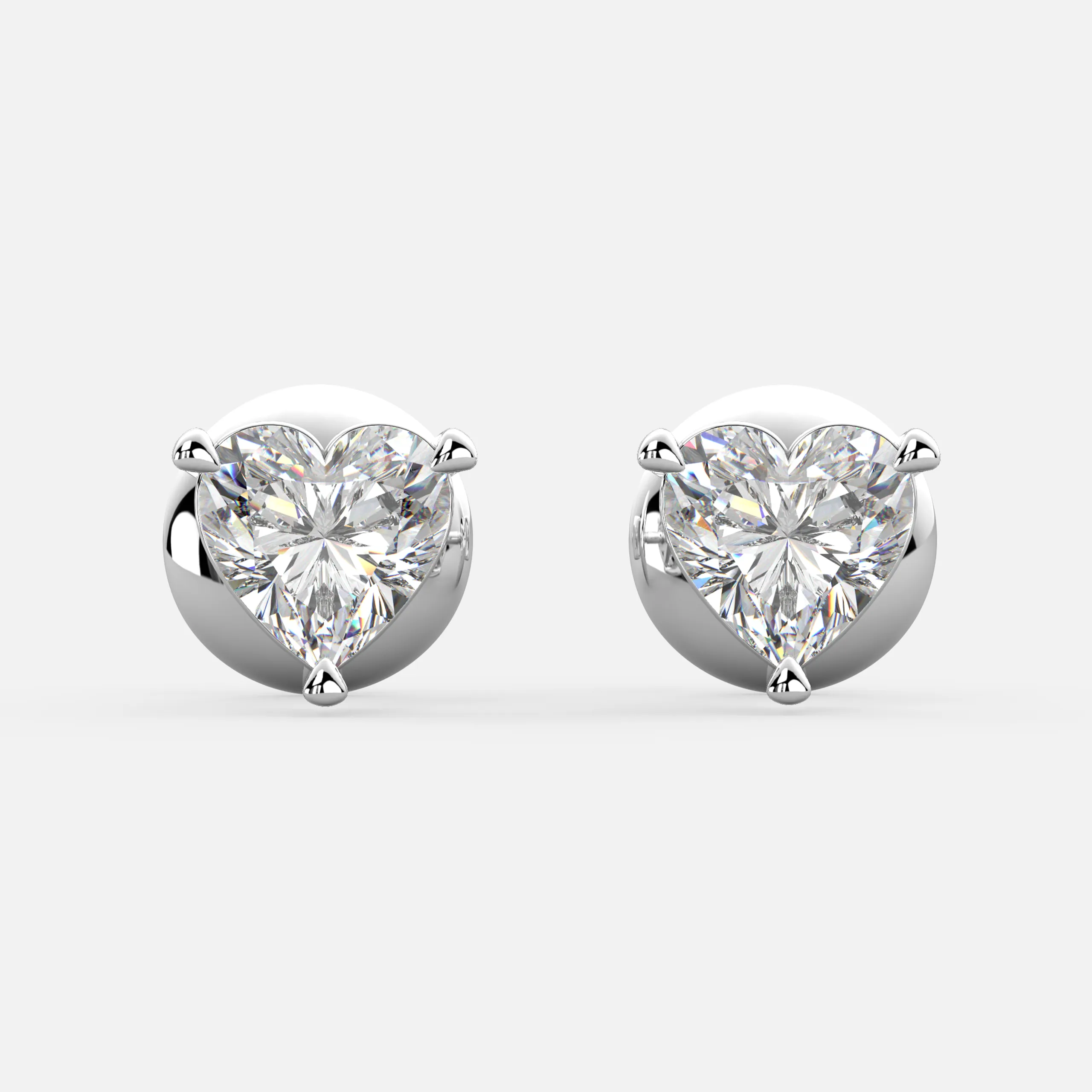 Cherish Heart Diamond Earrings