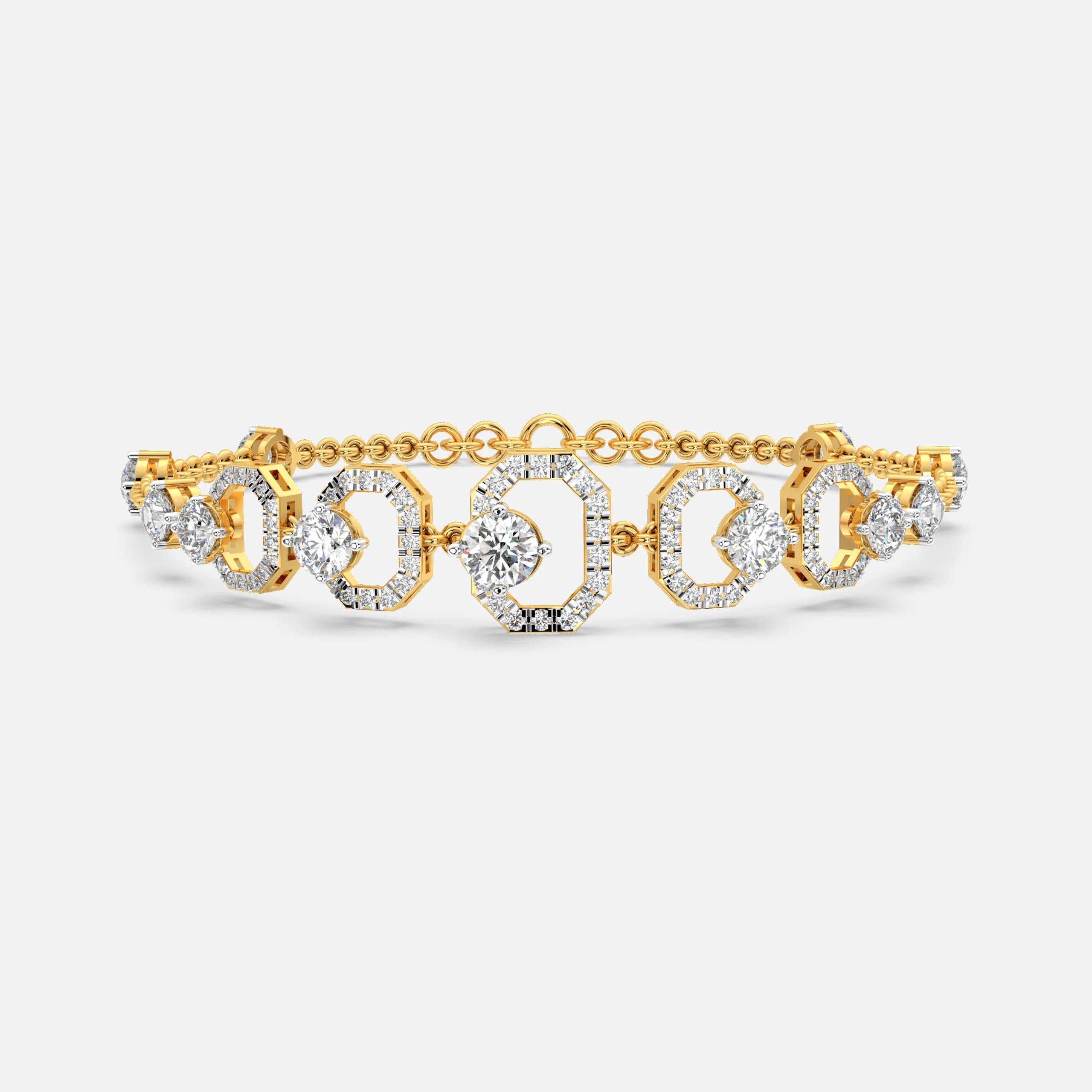 Octagon Diamond Bracelet