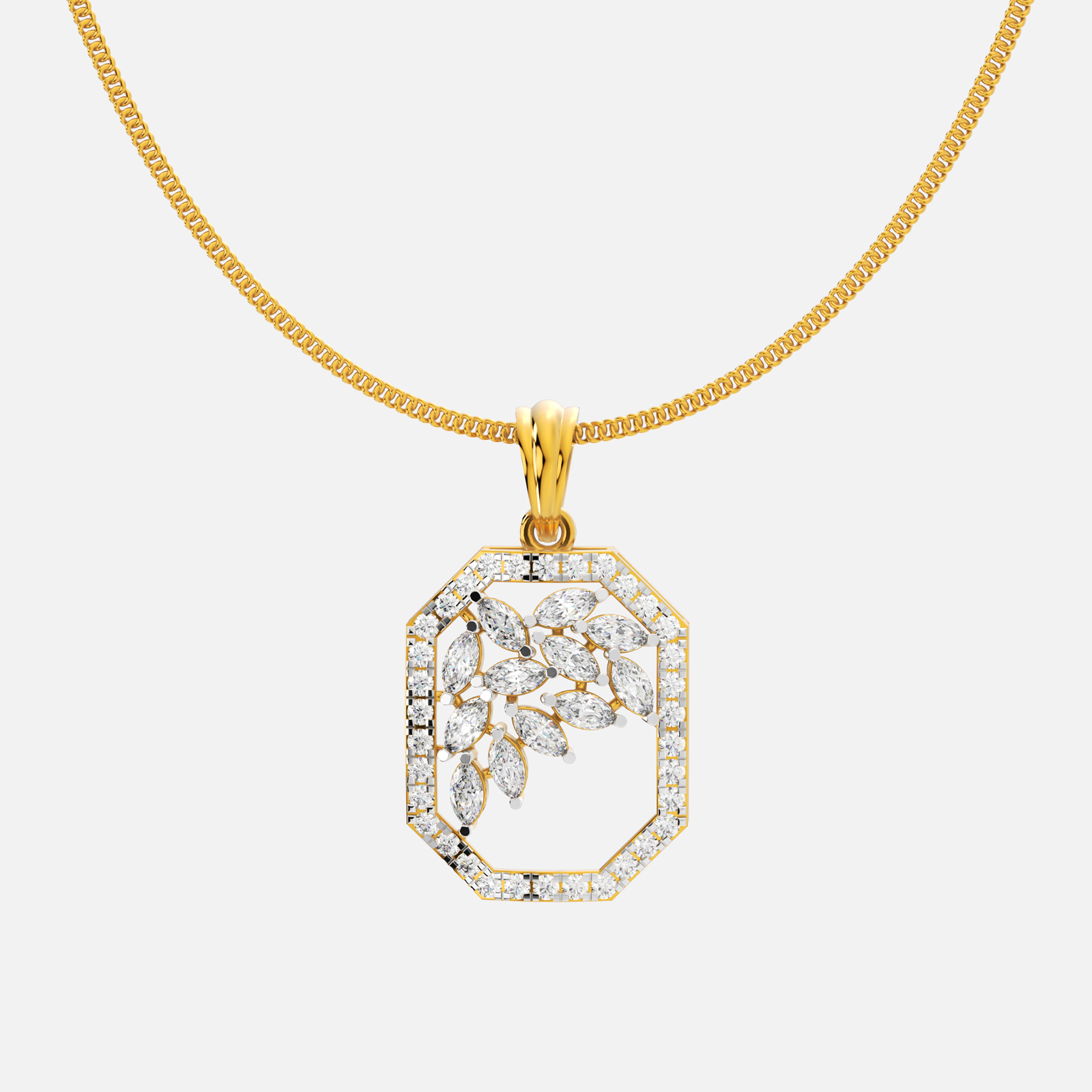 Leafline Frame Pendant