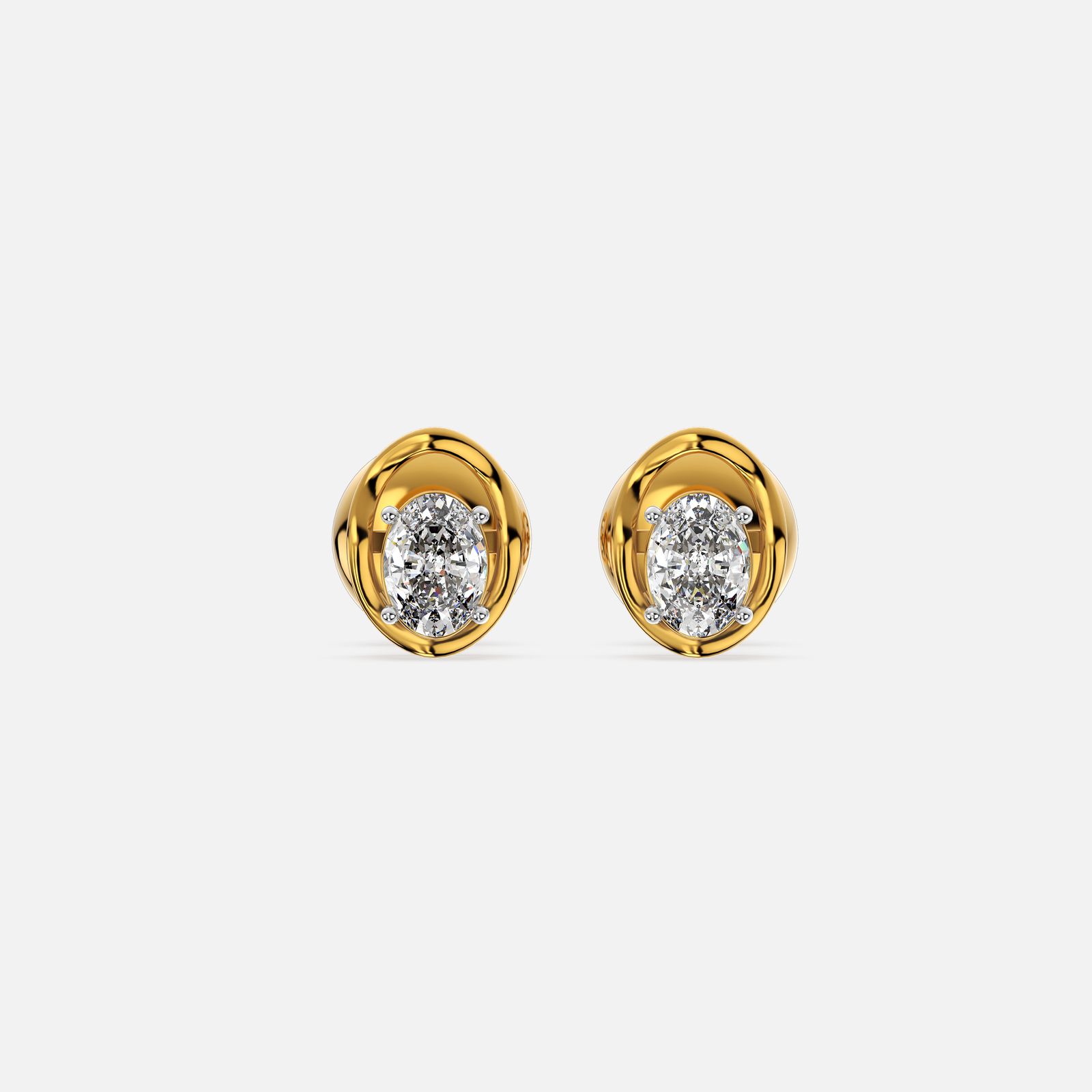 Oval Grace Diamond Earring