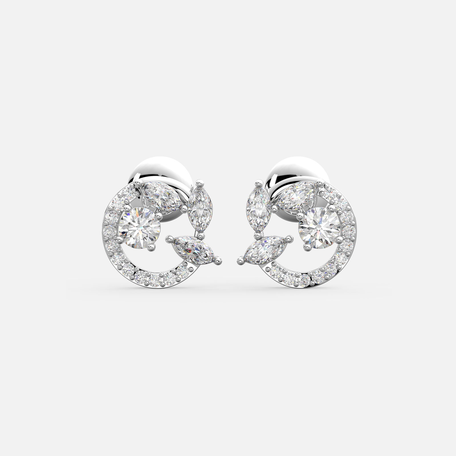 Orbit Bloom Diamond Earrings