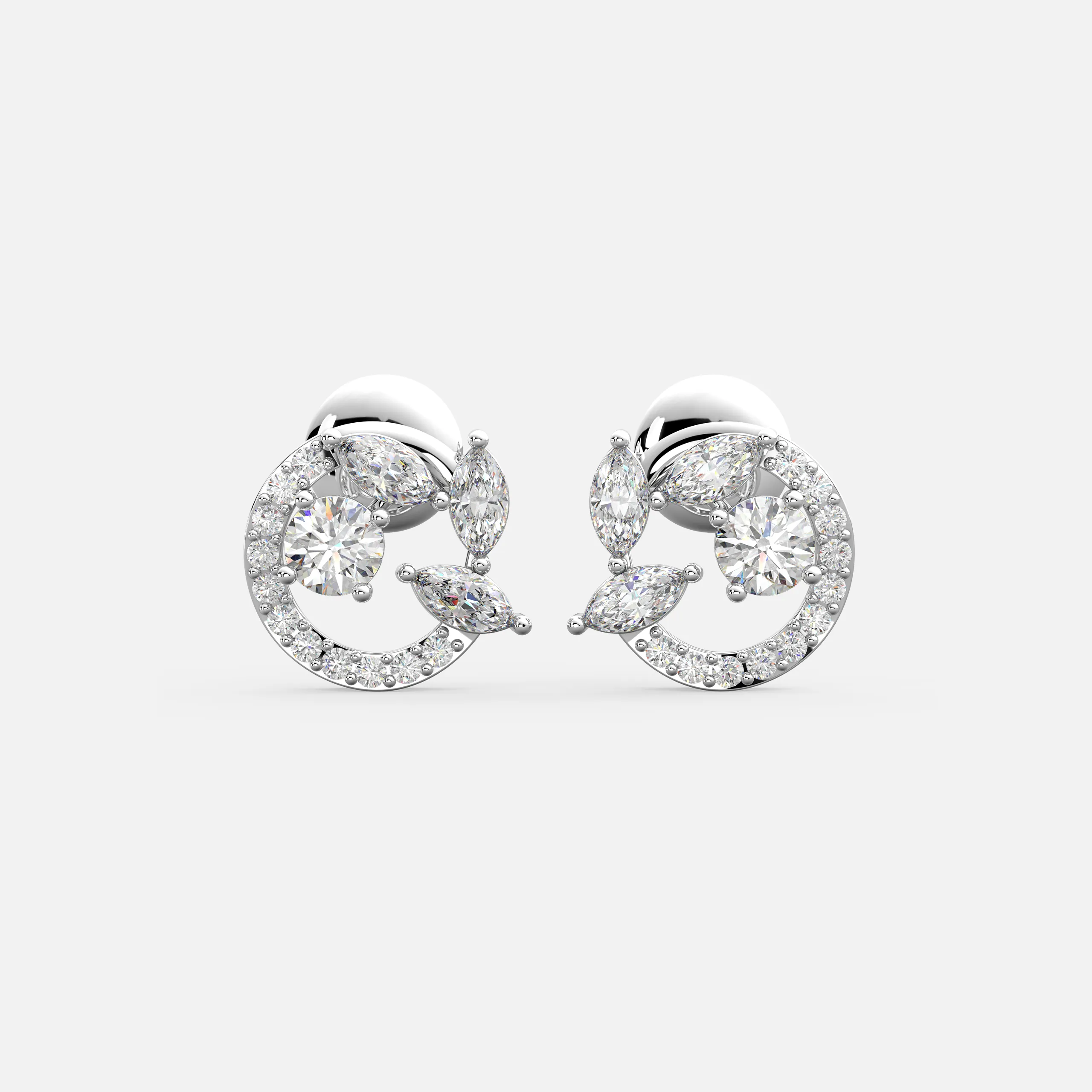 Orbit Bloom Diamond Earrings