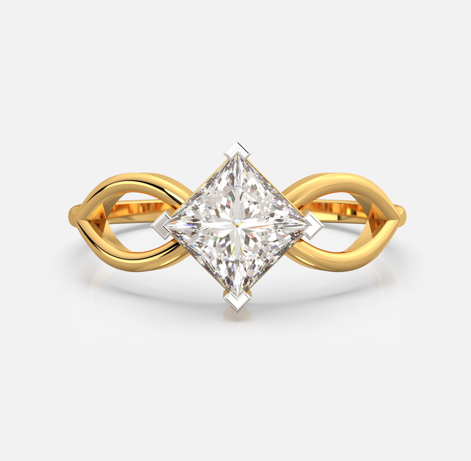Infinity Solitaire Diamond Ring