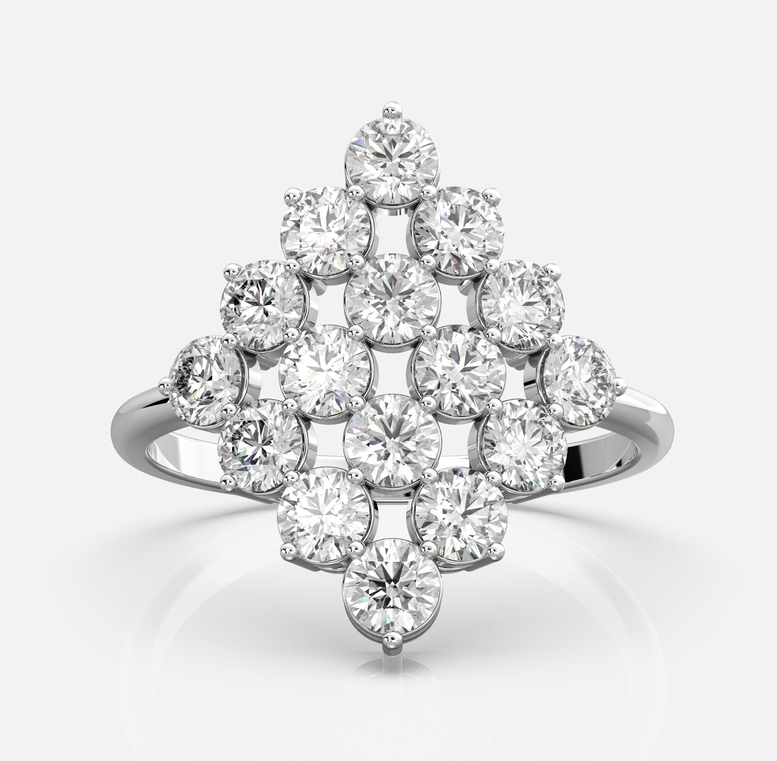The Celestial Cluster Diamond Ring