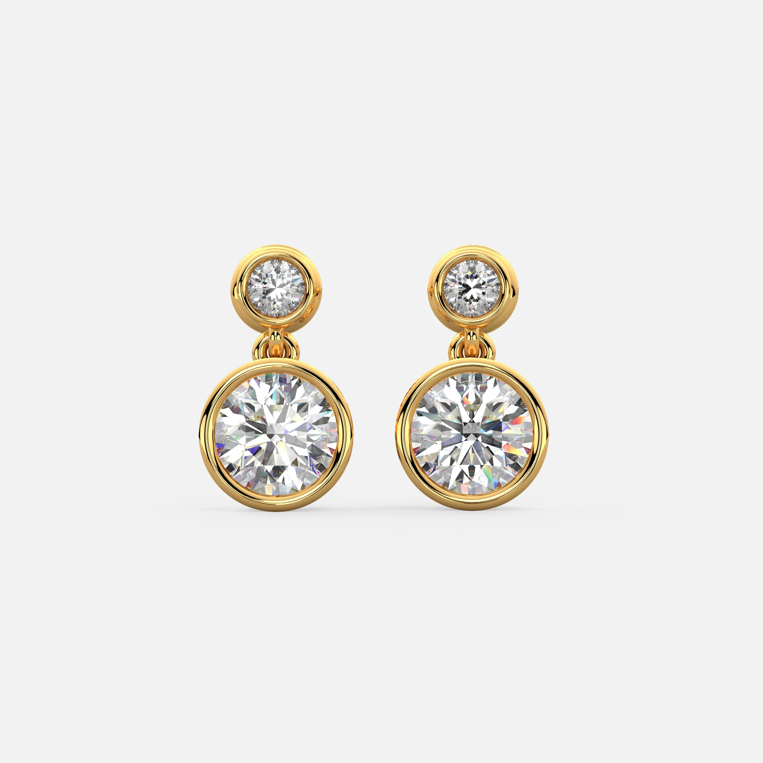 Classic Halo Diamond Earrings