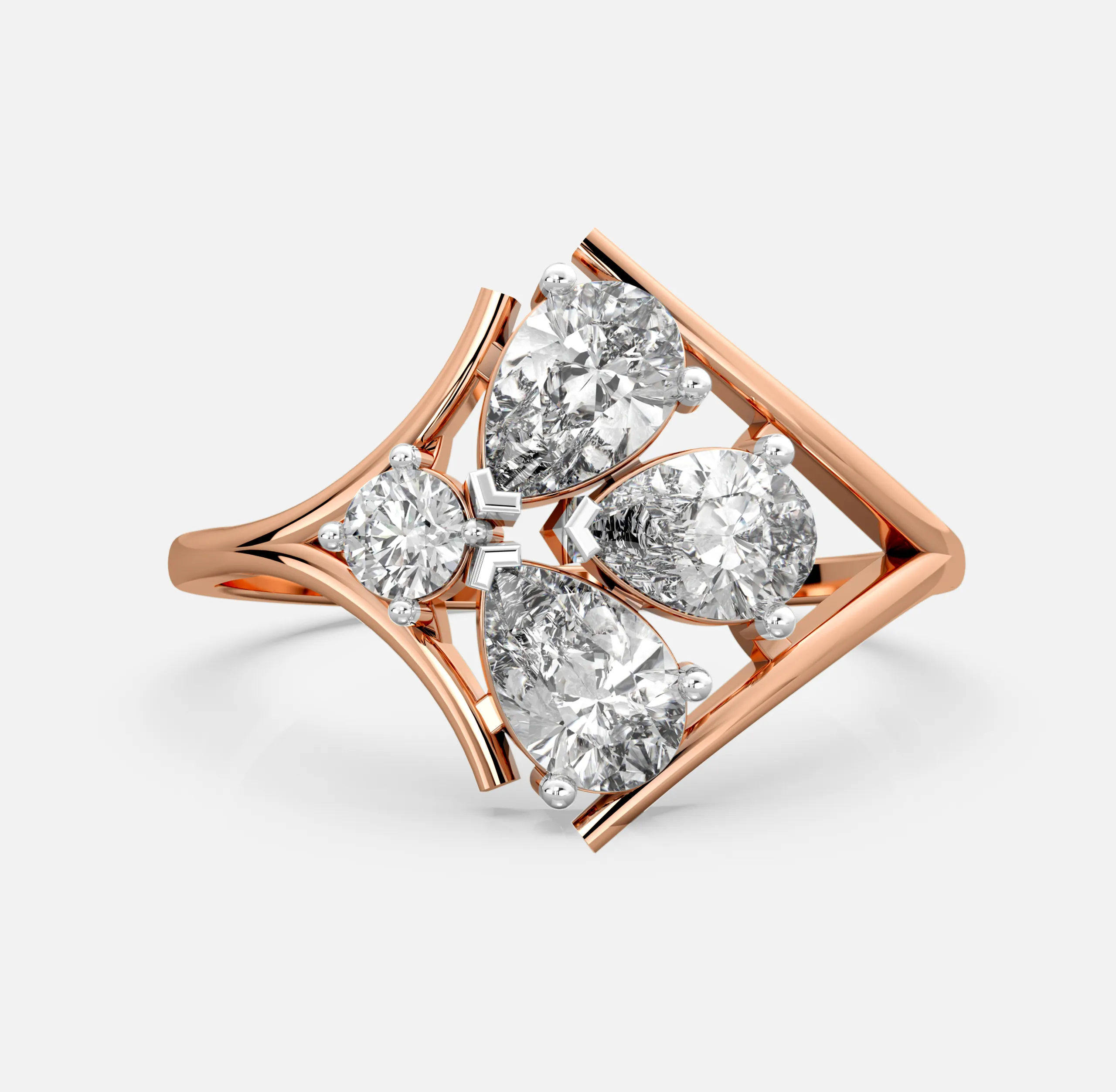 Blooming Cluster Diamond Ring