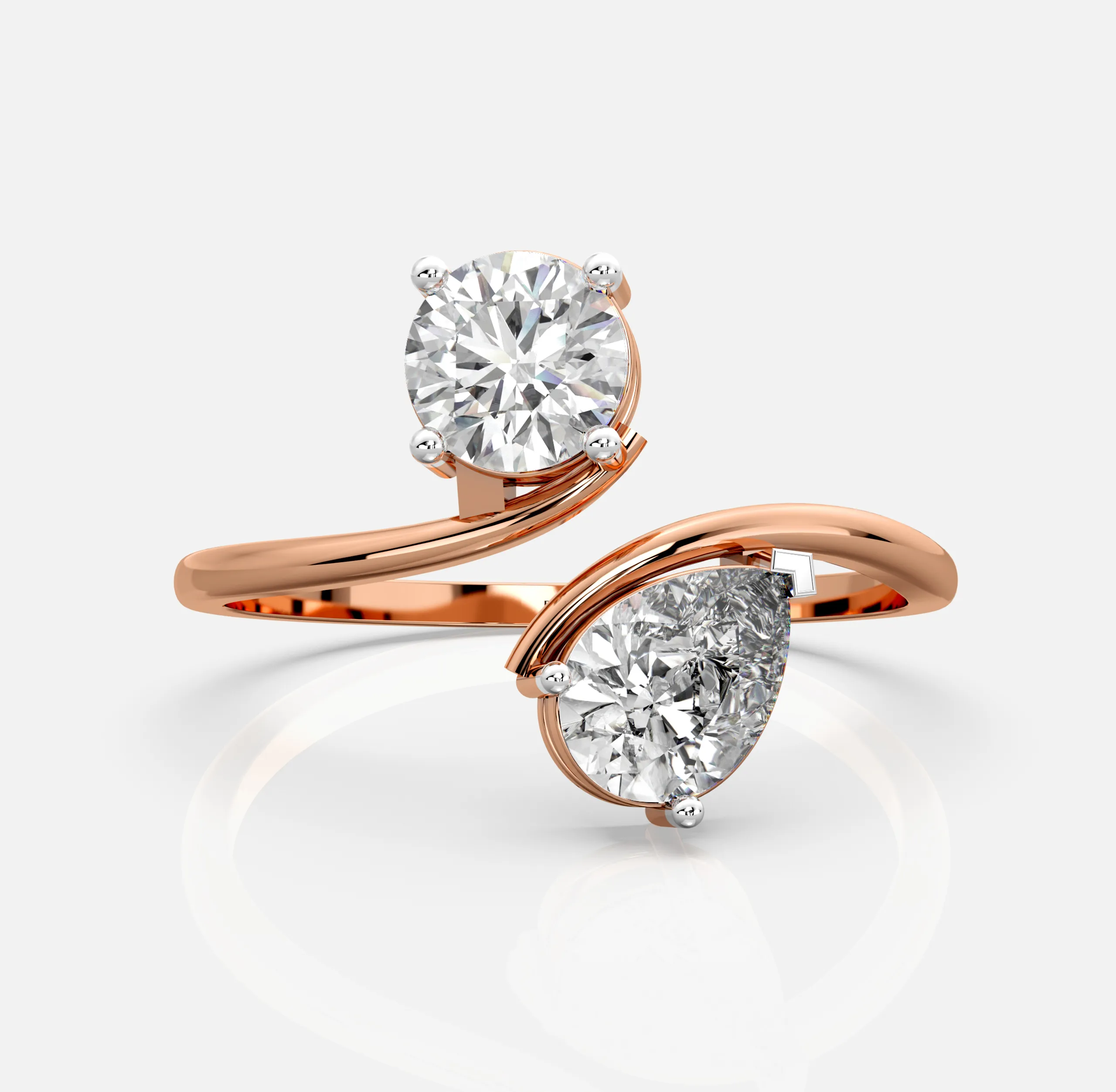 Twin Aura Diamond Ring