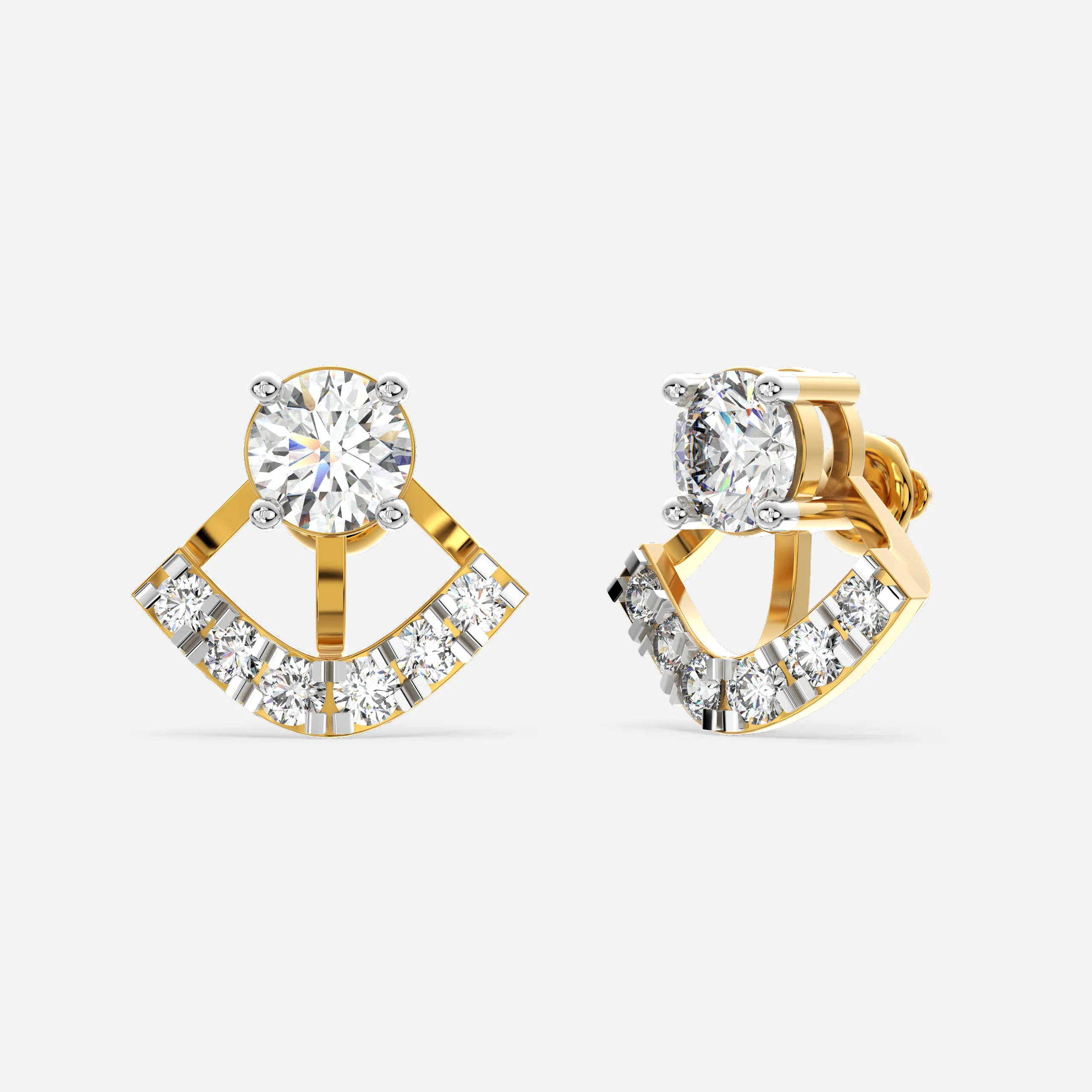 Celeste Arc Diamond Earrings
