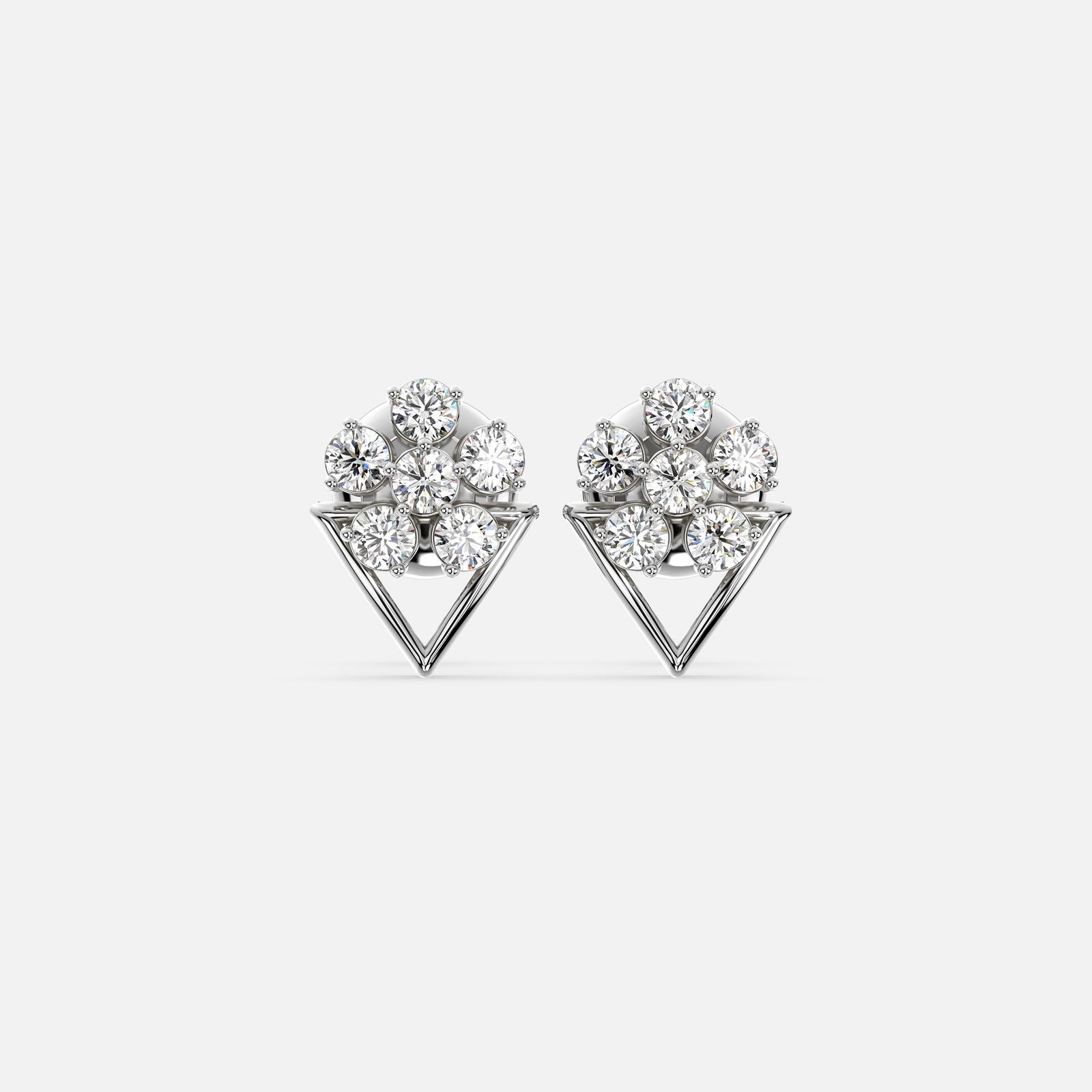 Ascent Diamond Cluster Earring
