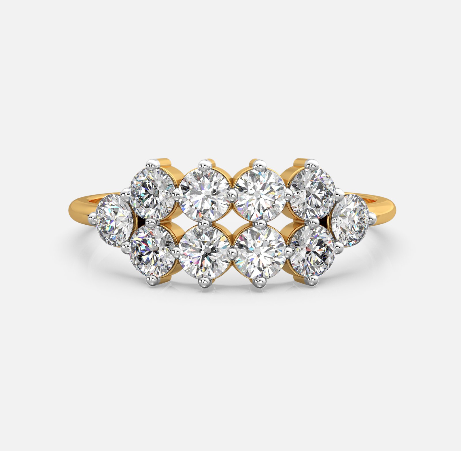 Radiant Cluster Diamond Band