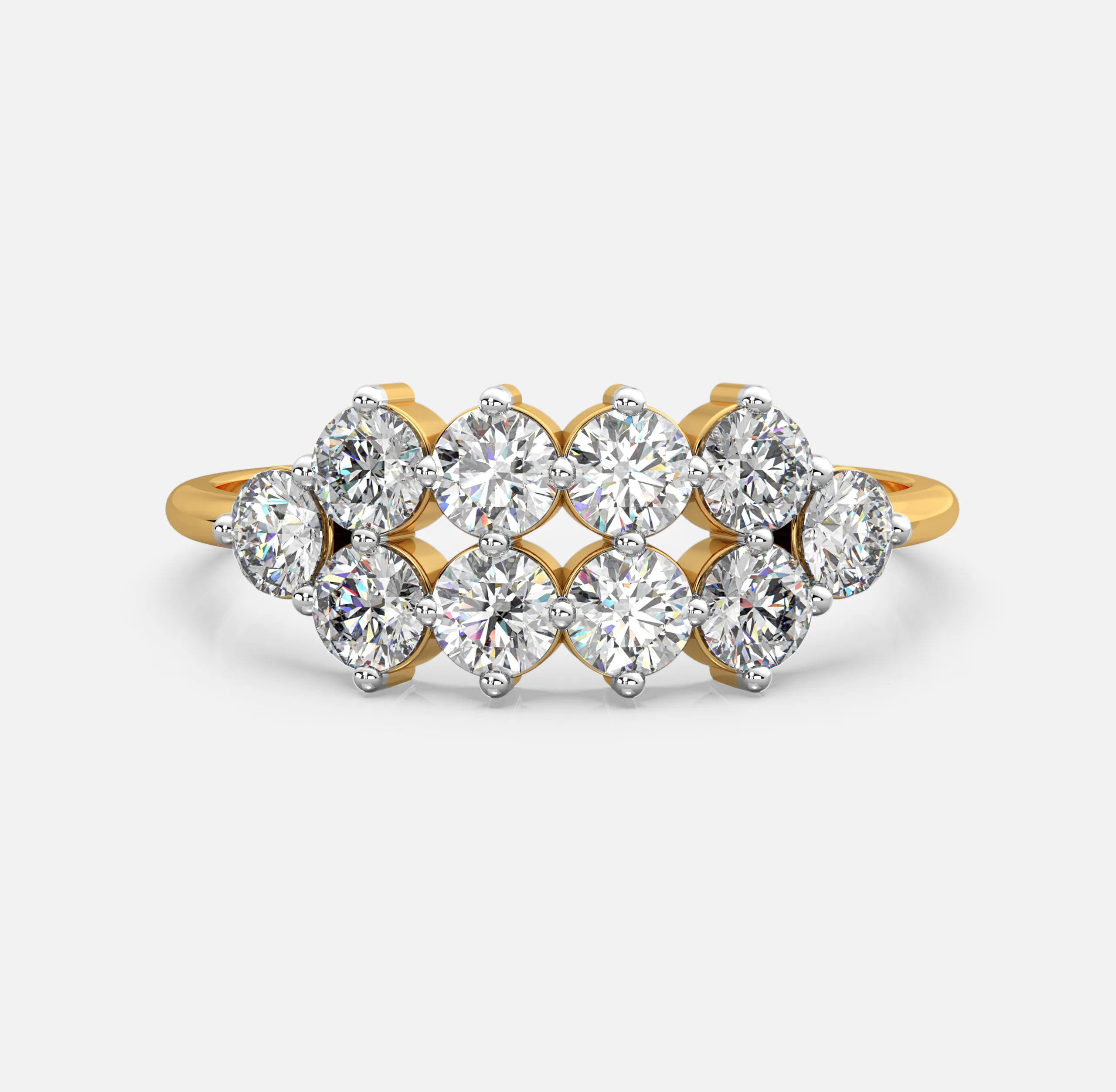 Radiant Cluster Diamond Band