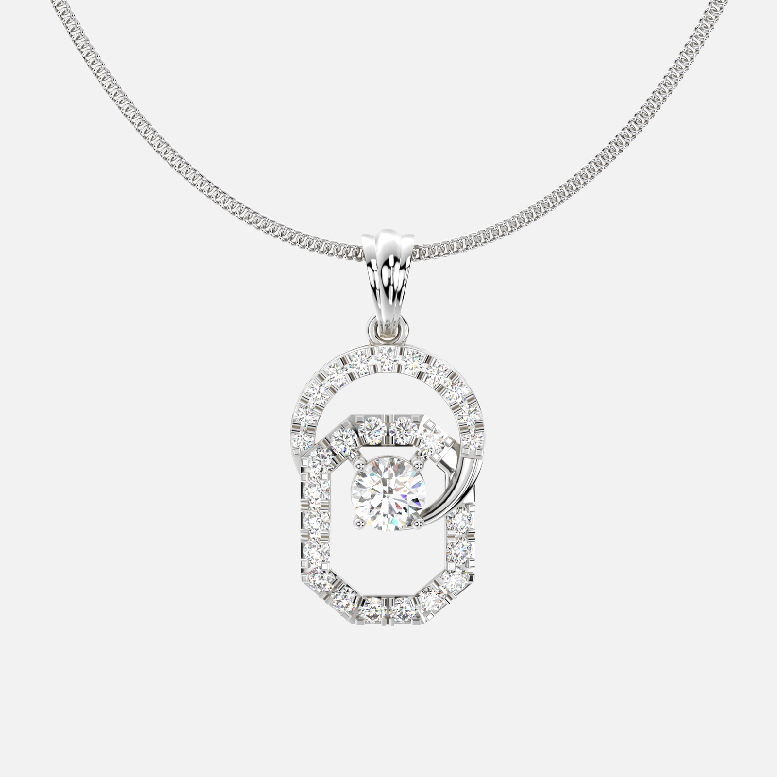 Aura Loop Diamond Pendant