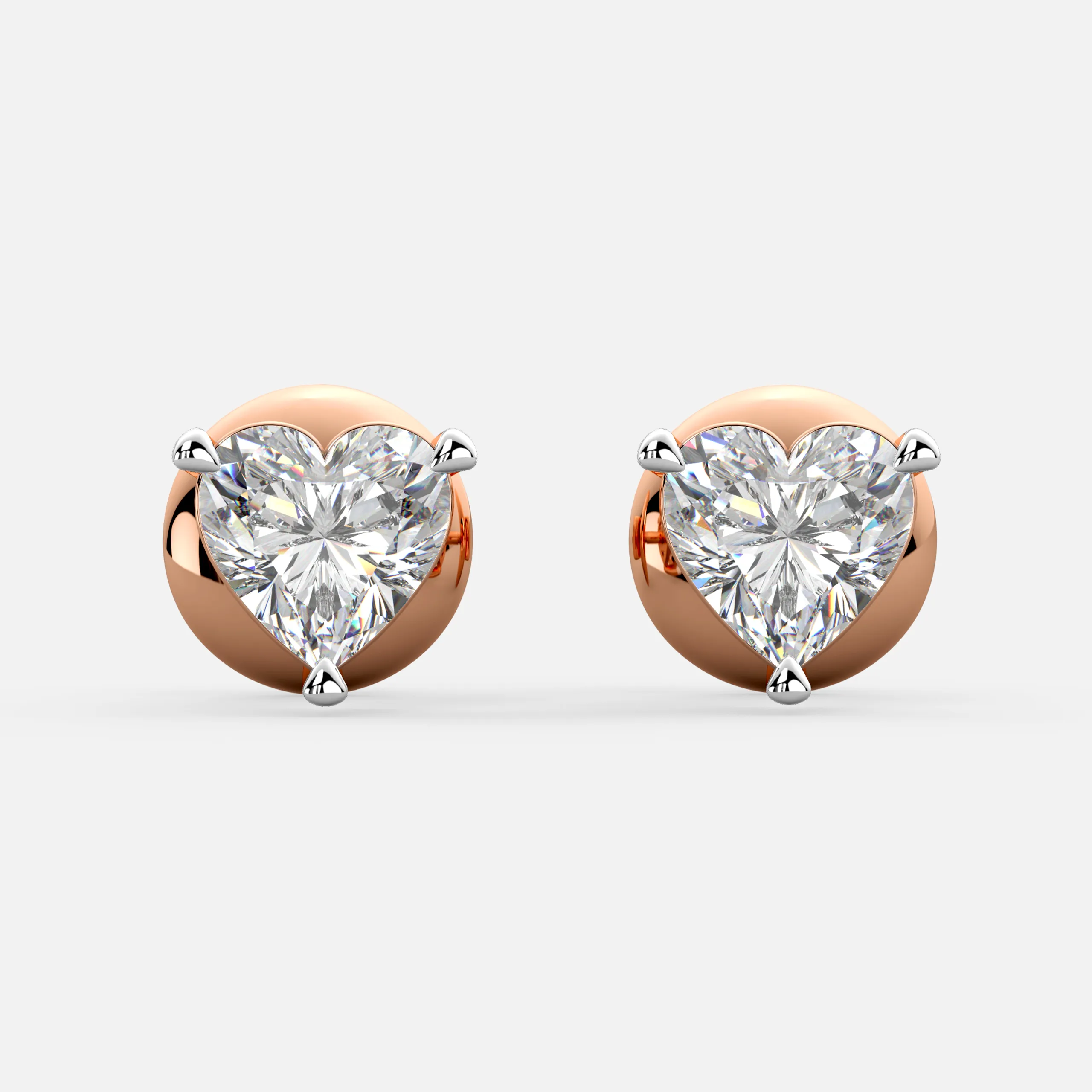 Cherish Heart Diamond Earrings