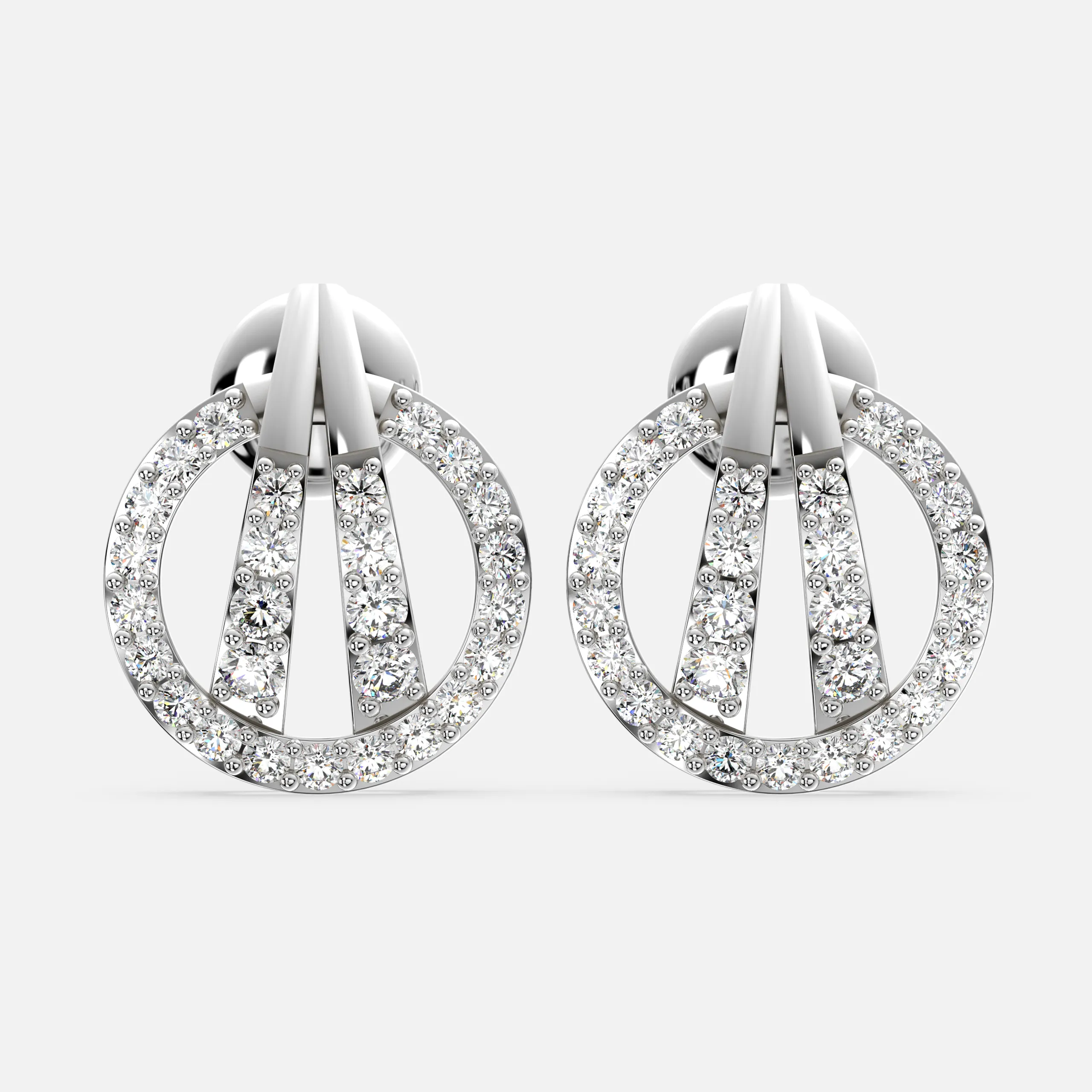Regal Curve Diamond Earrings