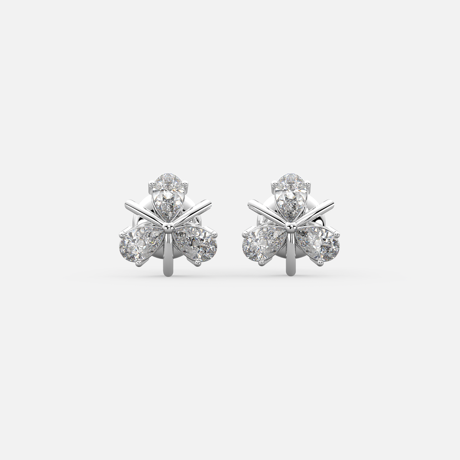 TriPetal Grace Diamond Earrings