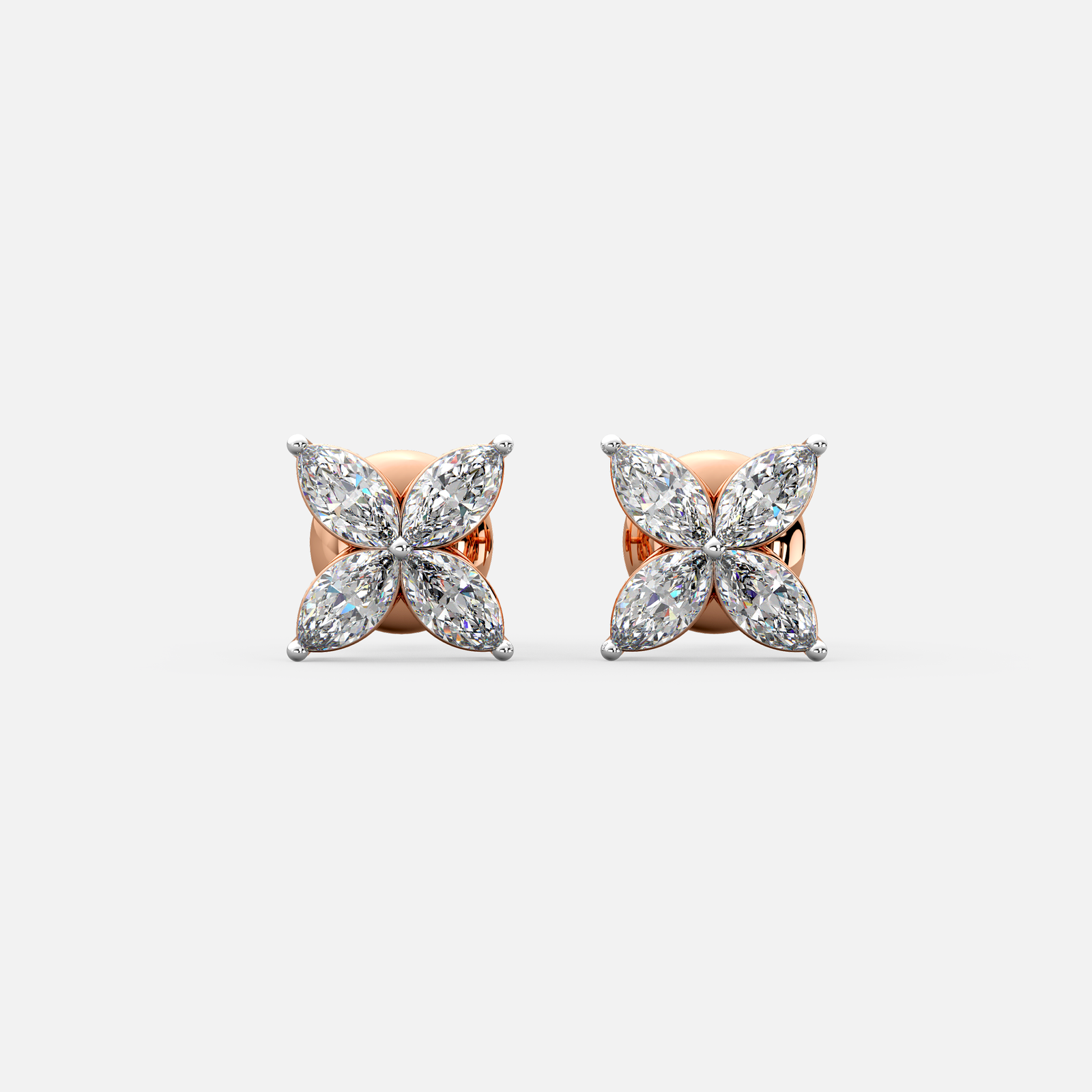 Marquise Bloom Diamond Earrings