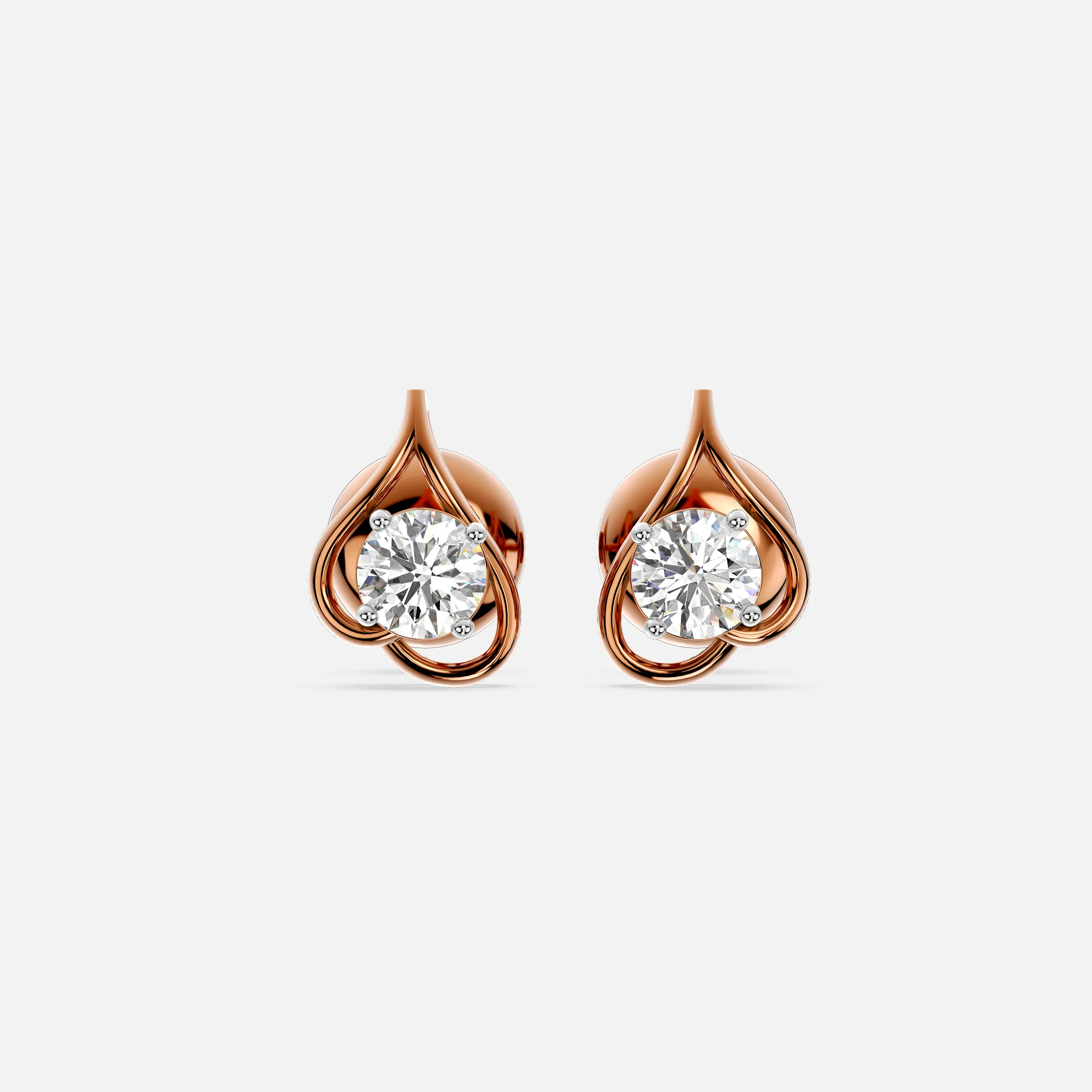 Luminous Loop Diamond Earring
