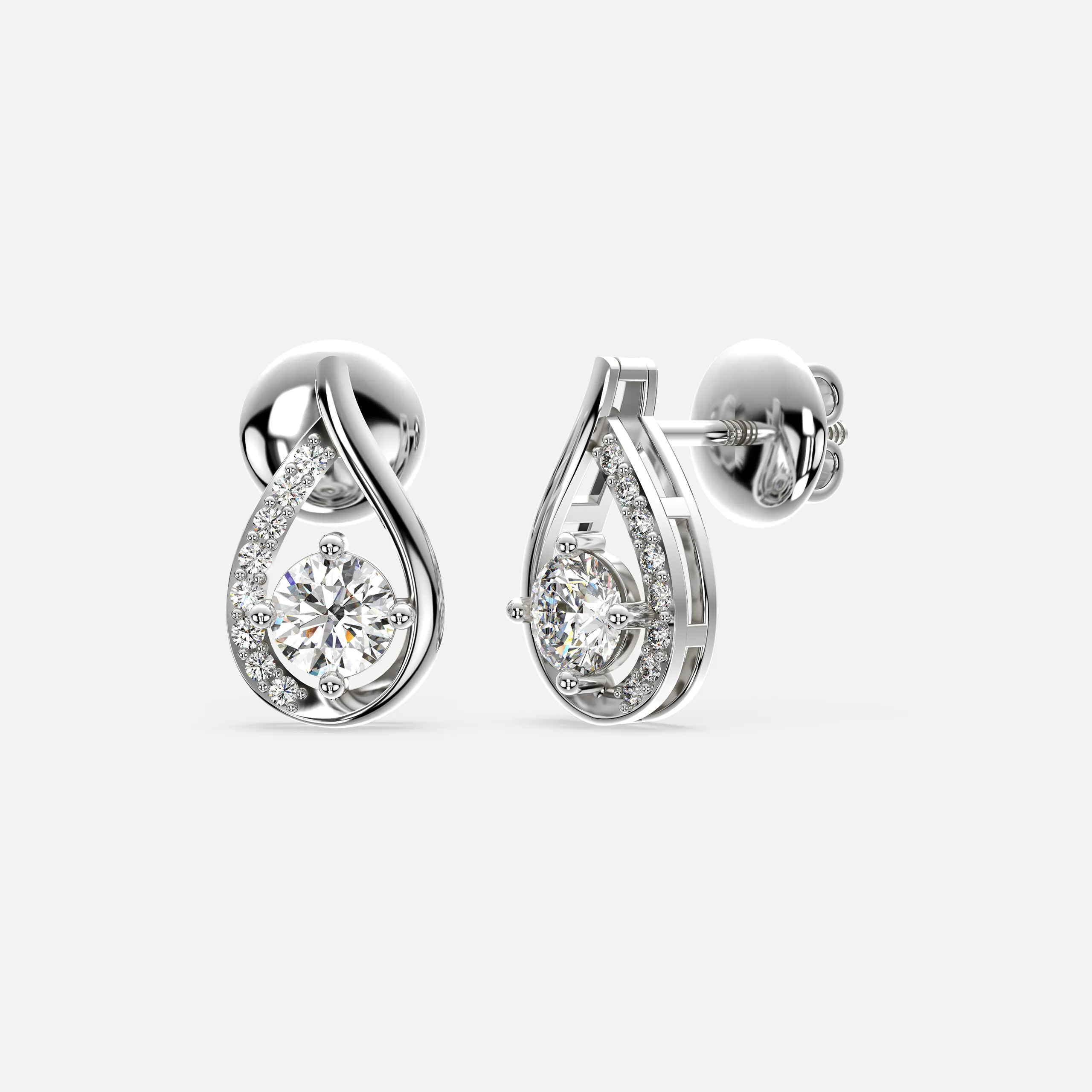 Diva Dewdrop Diamond Earrings