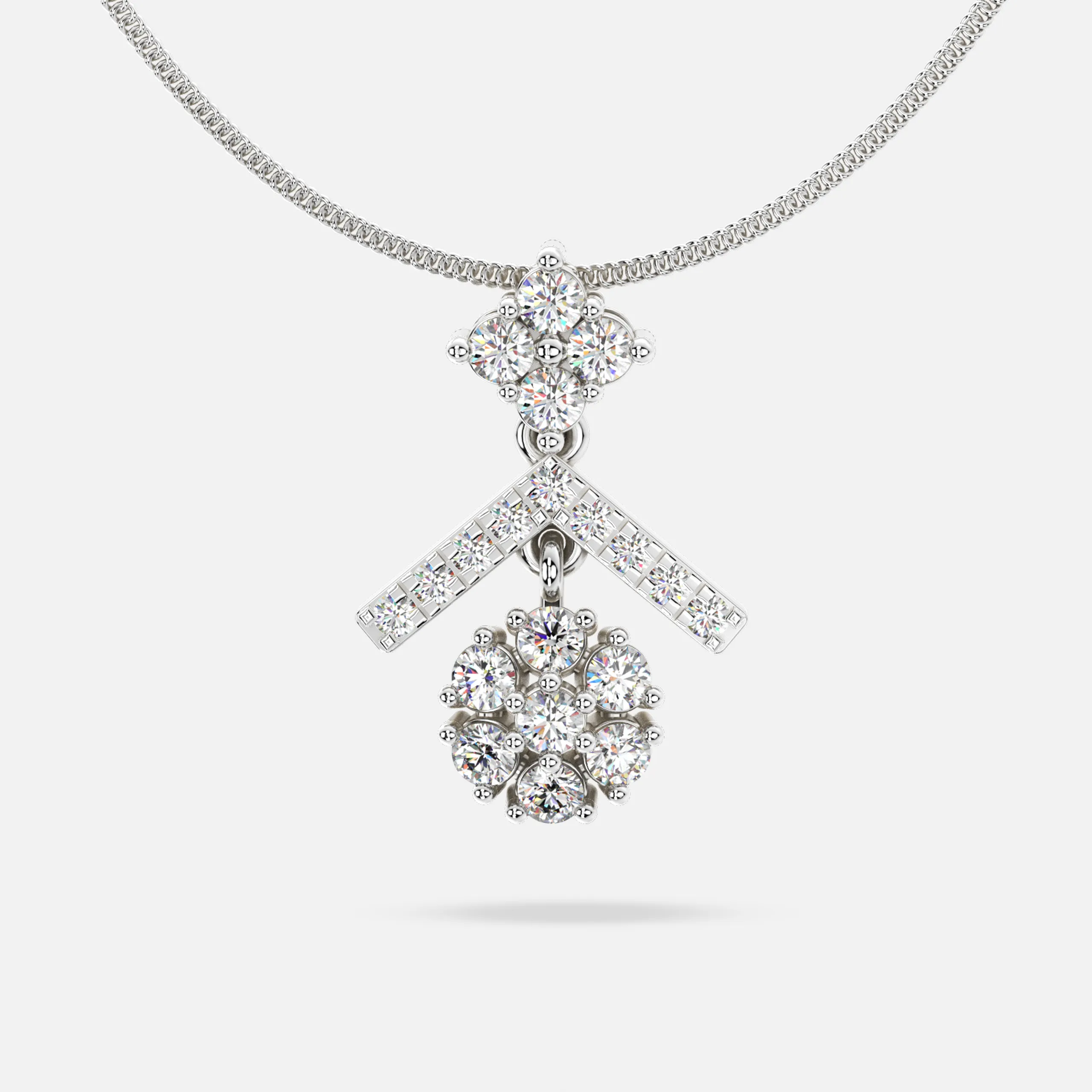 Victorian Grace Diamond Pendant