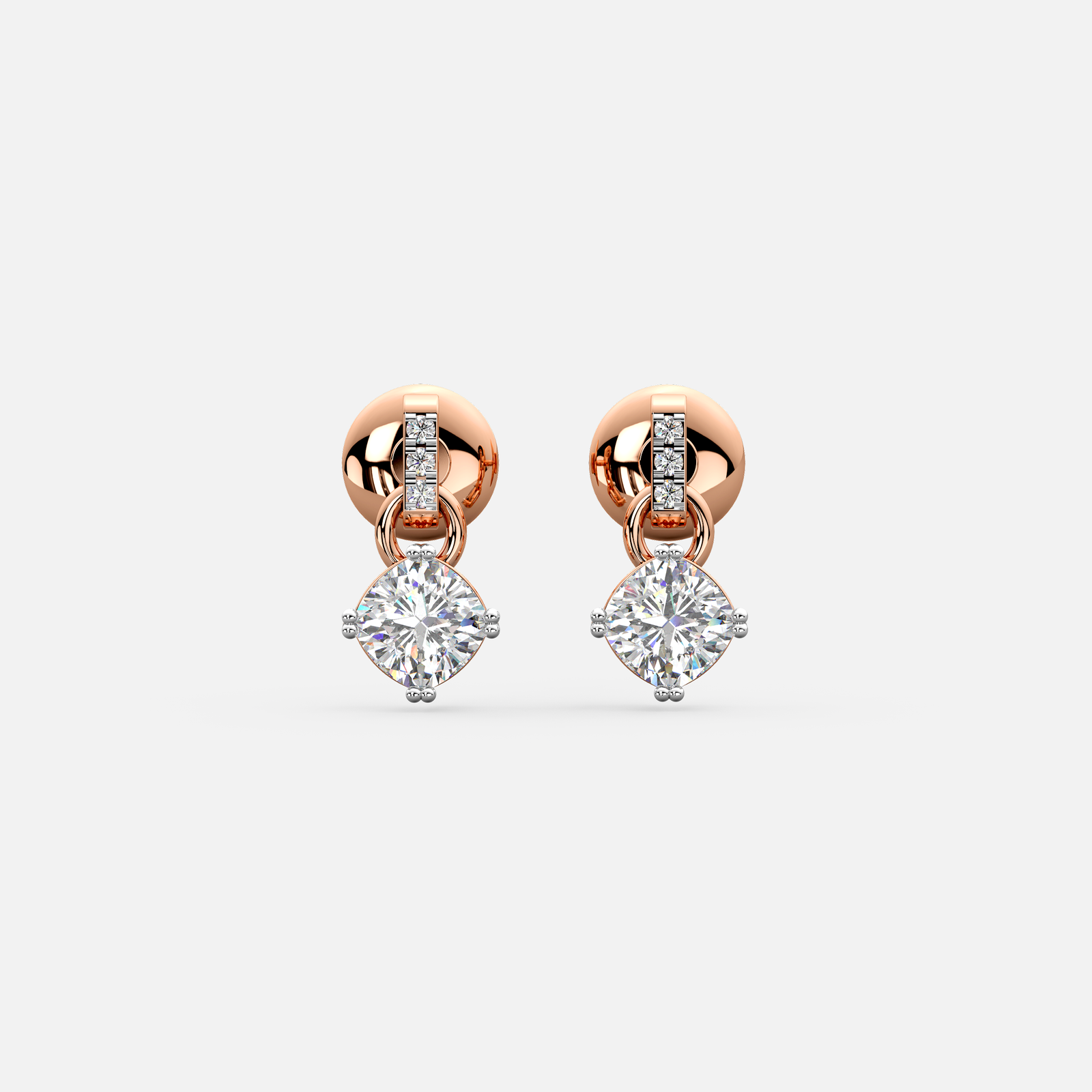 LumiLink Drop Diamond Earrings