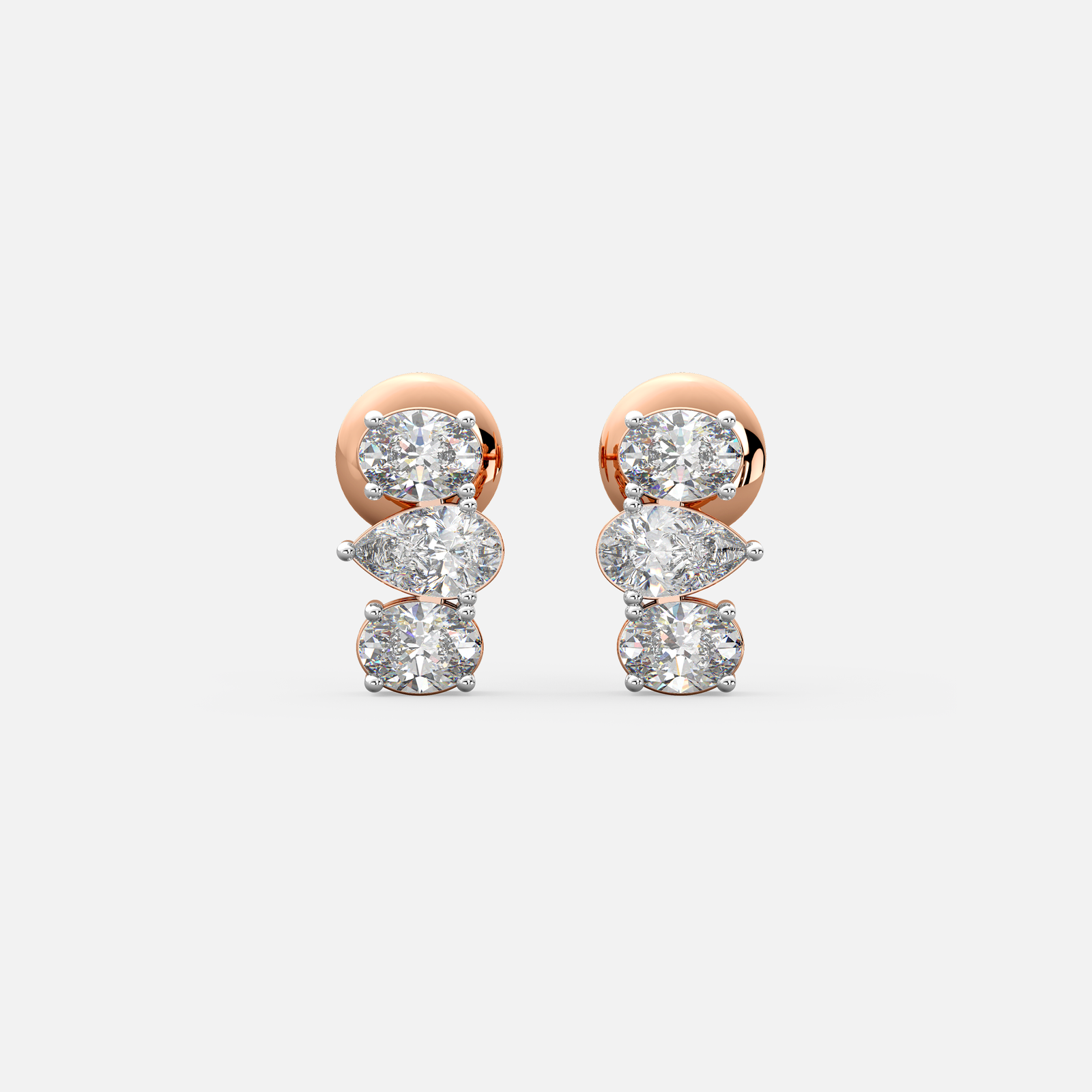 Trio Flow Diamond Earrings