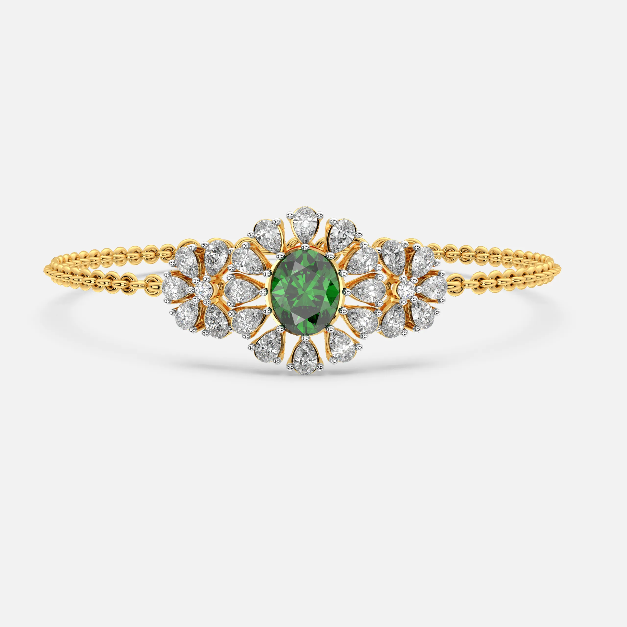 Emerald Bloom Bracelet