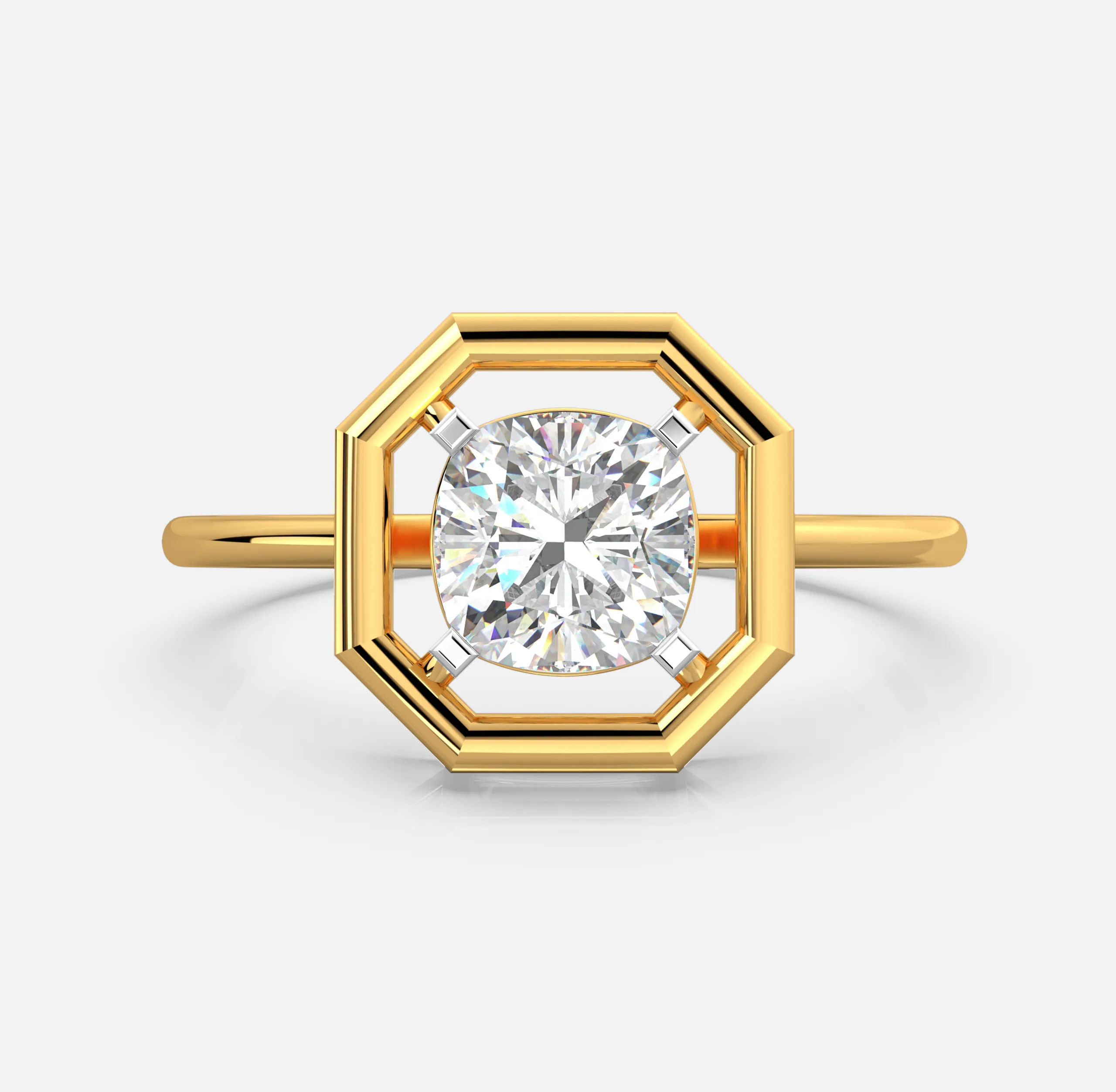 Octave Halo Diamond Ring