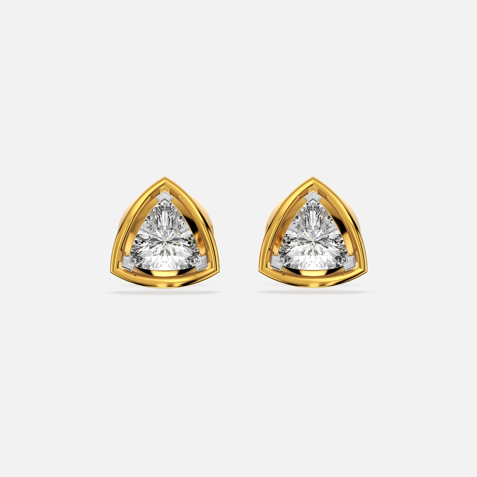 Radiant Shield Diamond Earring