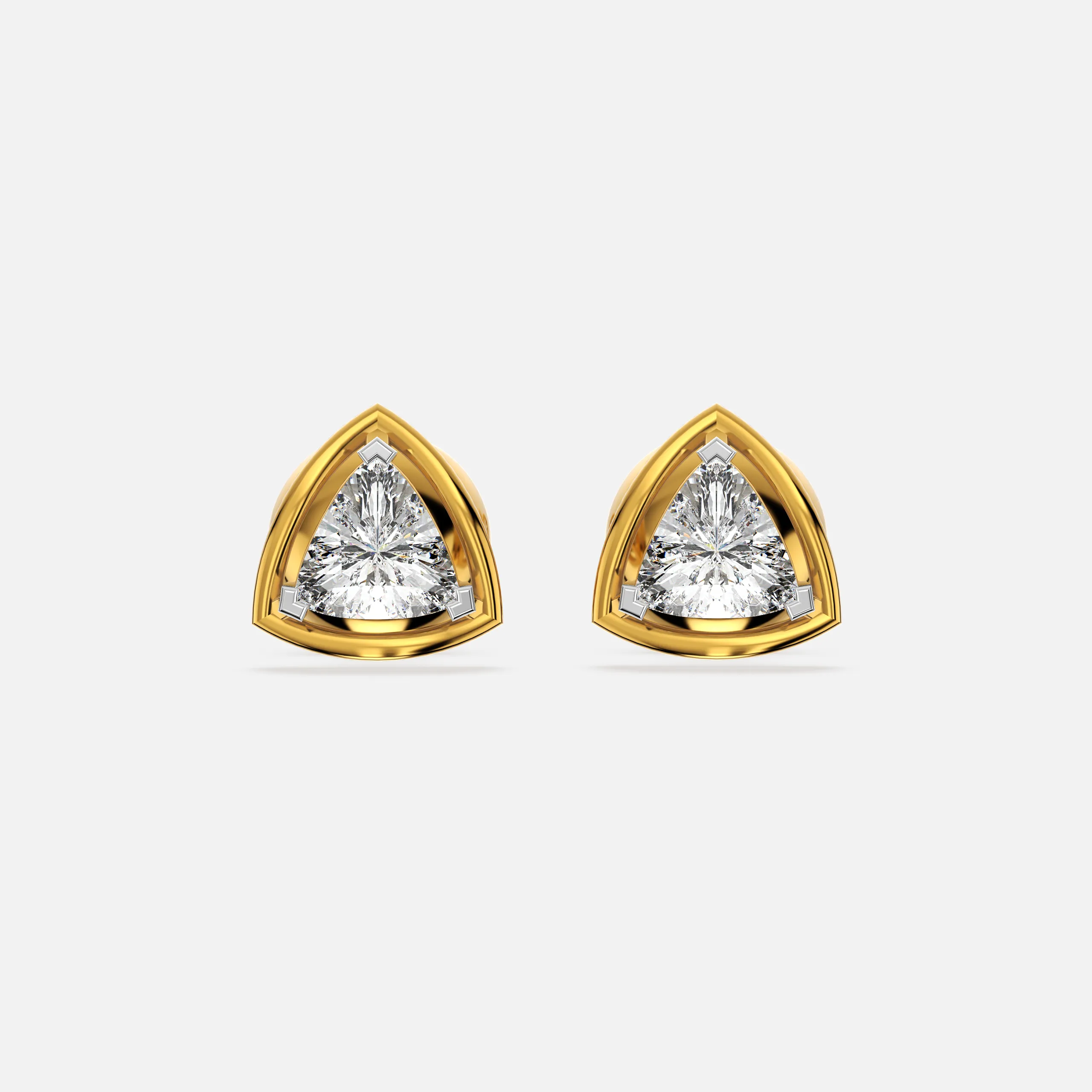 Radiant Shield Diamond Earring