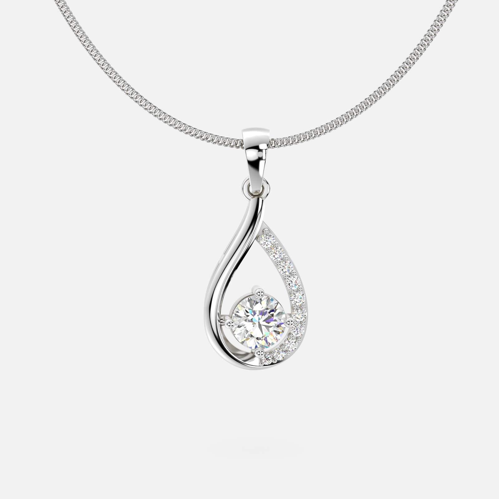 Diva Dewdrop Diamond Pendant