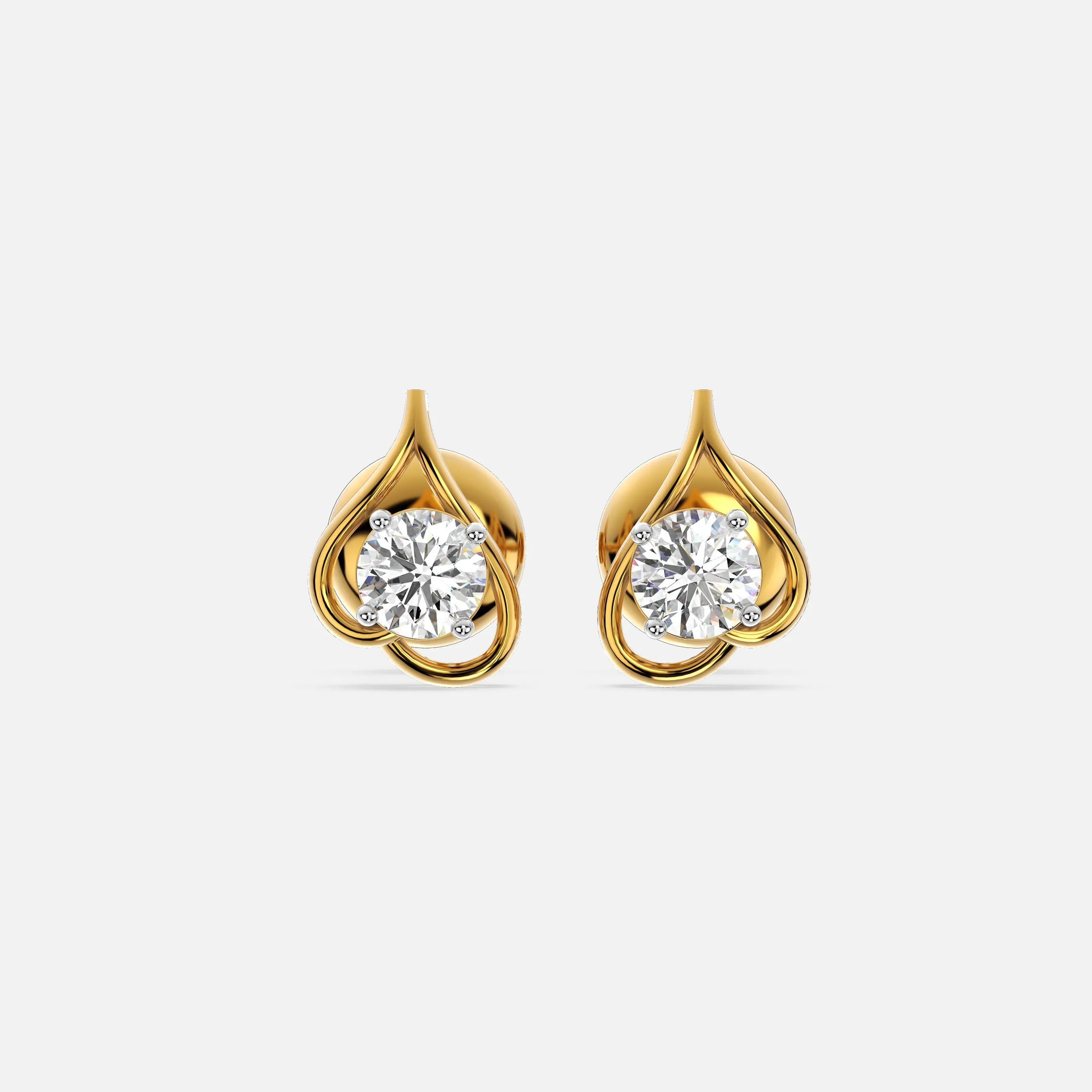 Luminous Loop Diamond Earring