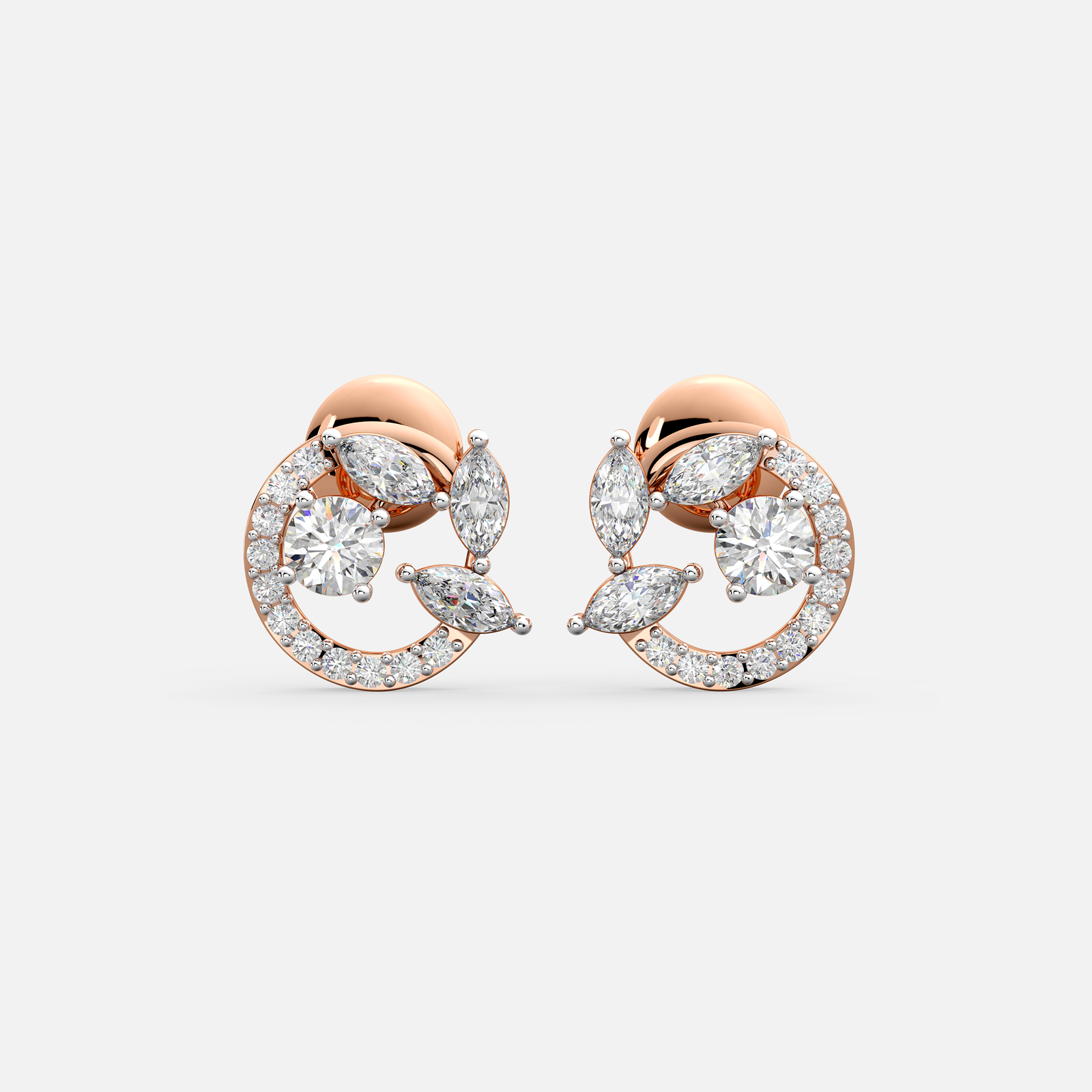 Orbit Bloom Diamond Earrings