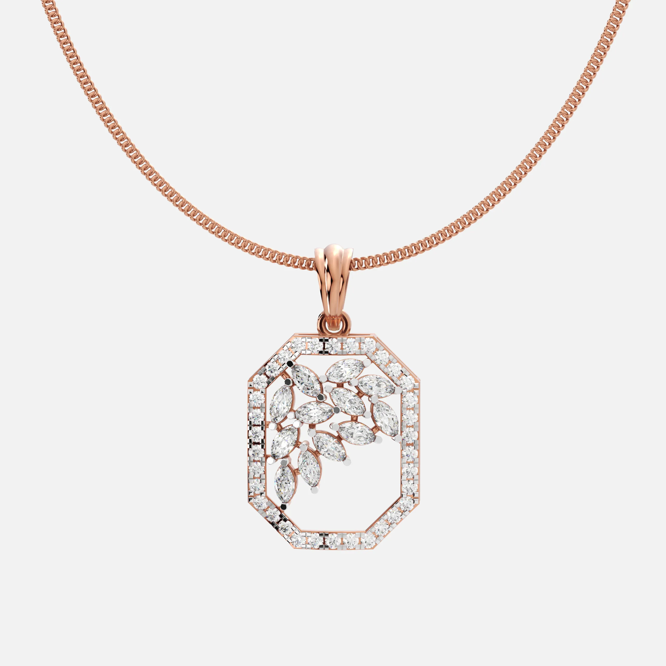 Leafline Frame Pendant